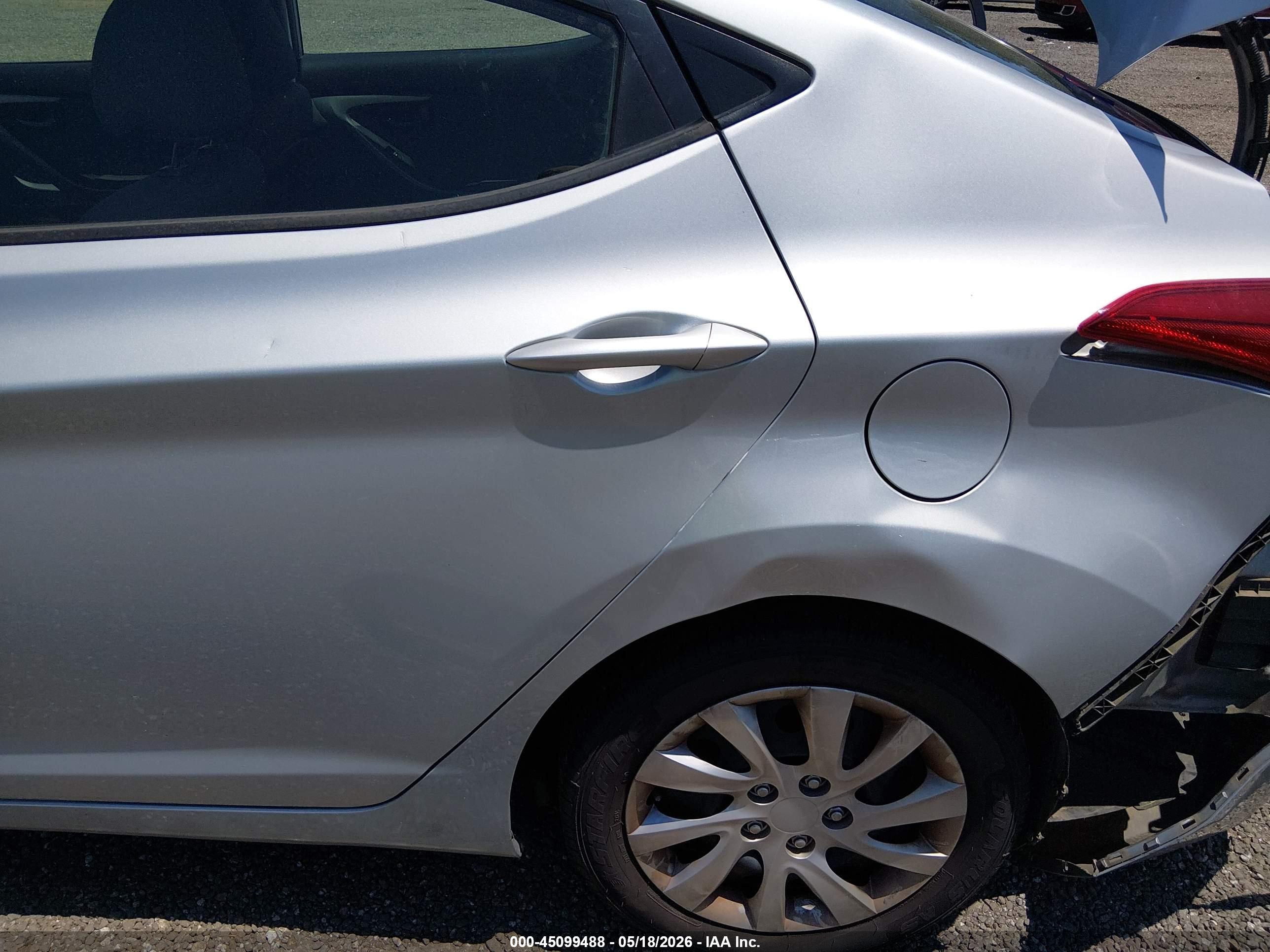 2013 Hyundai Elantra Gls Silver vin: 5NPDH4AE4DH226630