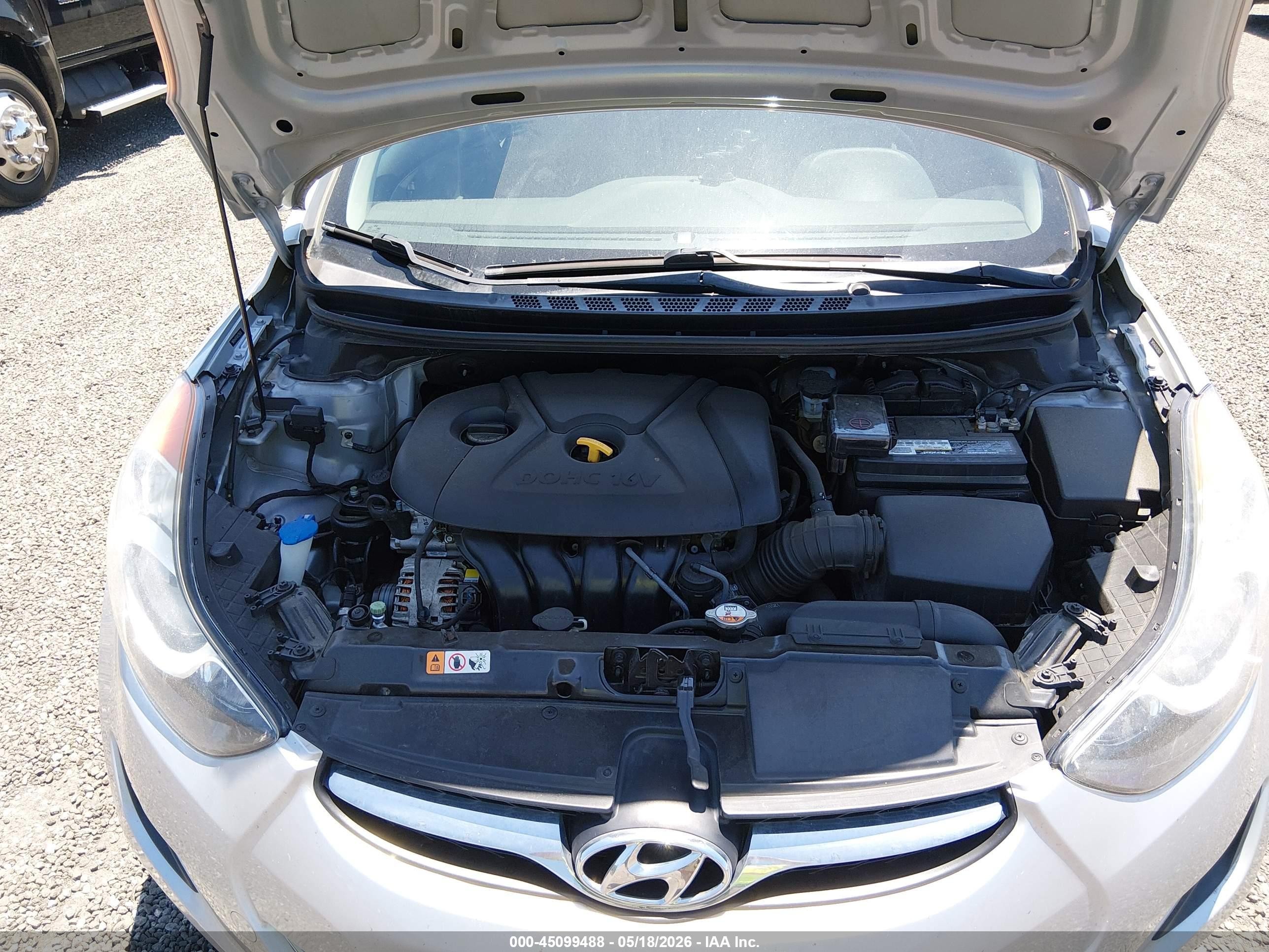 2013 Hyundai Elantra Gls Silver vin: 5NPDH4AE4DH226630