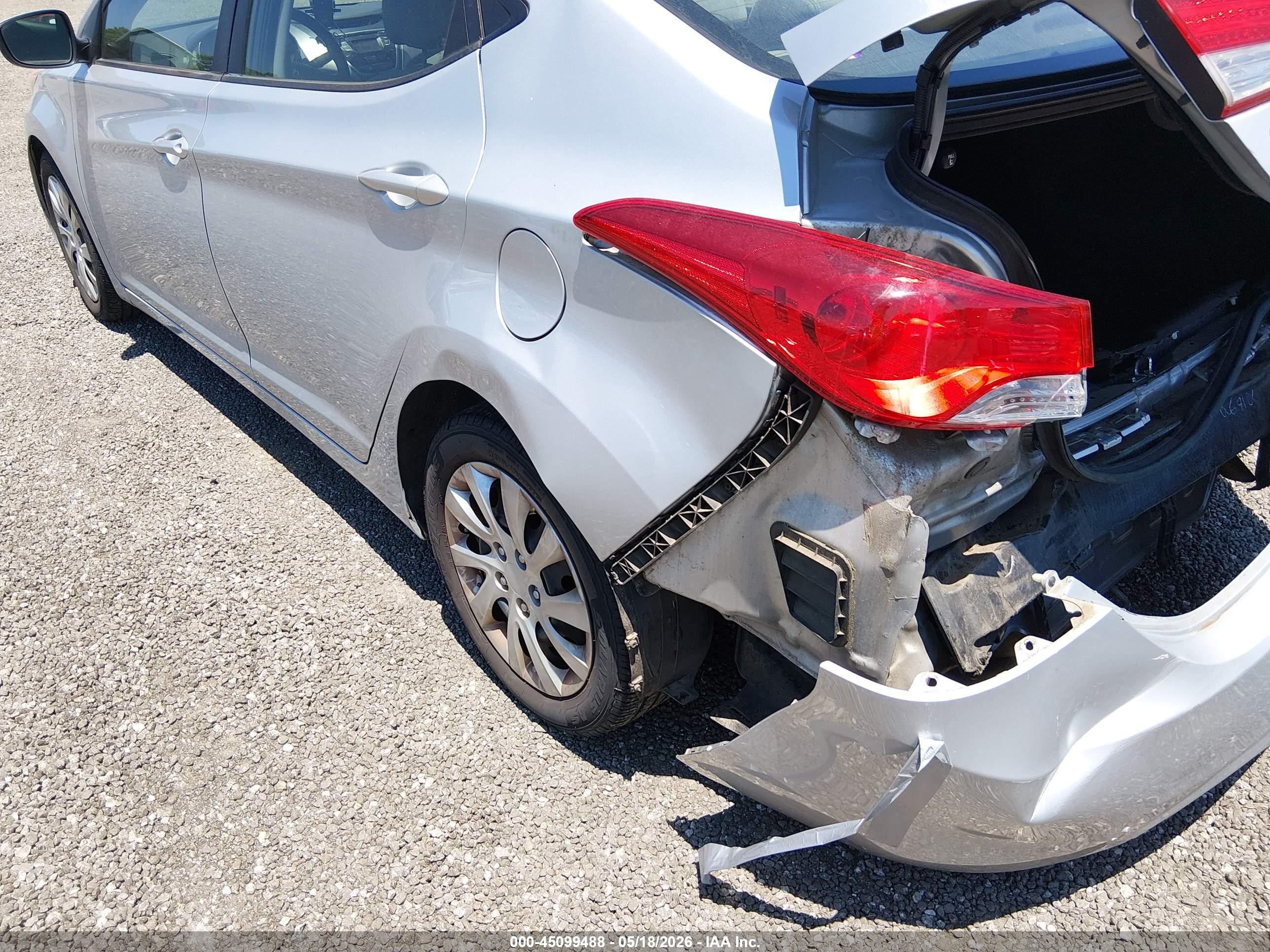 2013 Hyundai Elantra Gls Silver vin: 5NPDH4AE4DH226630