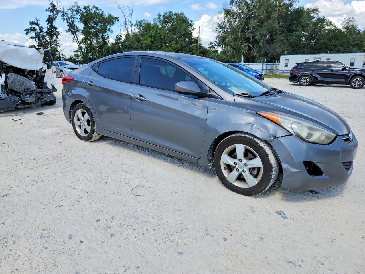 2013 Hyundai Elantra Gls Gray vin: 5NPDH4AE4DH232217