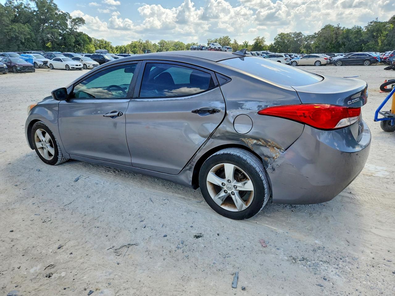 2013 Hyundai Elantra Gls Gray vin: 5NPDH4AE4DH232217