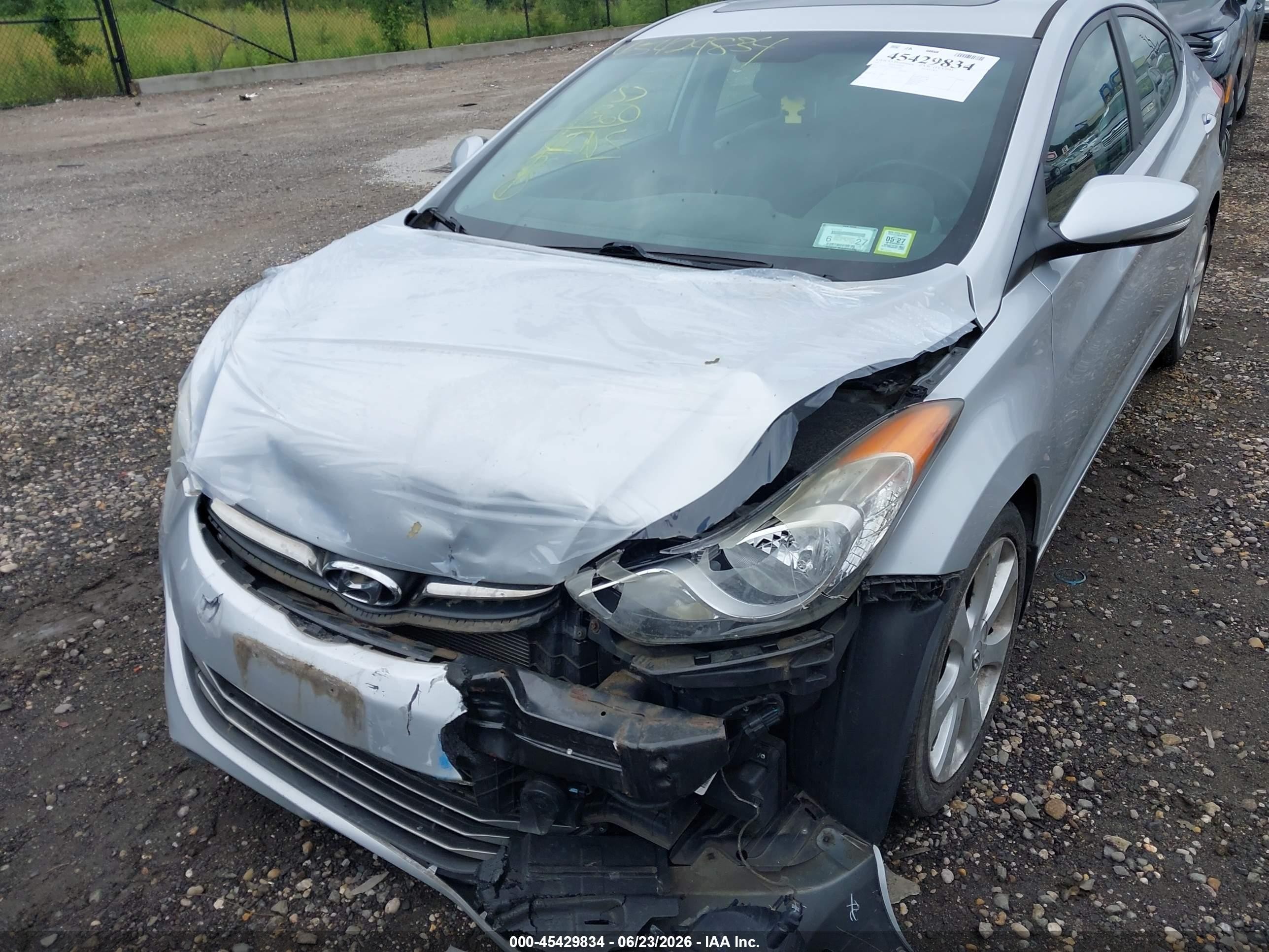 2013 Hyundai Elantra Limited Silver vin: 5NPDH4AE4DH253861