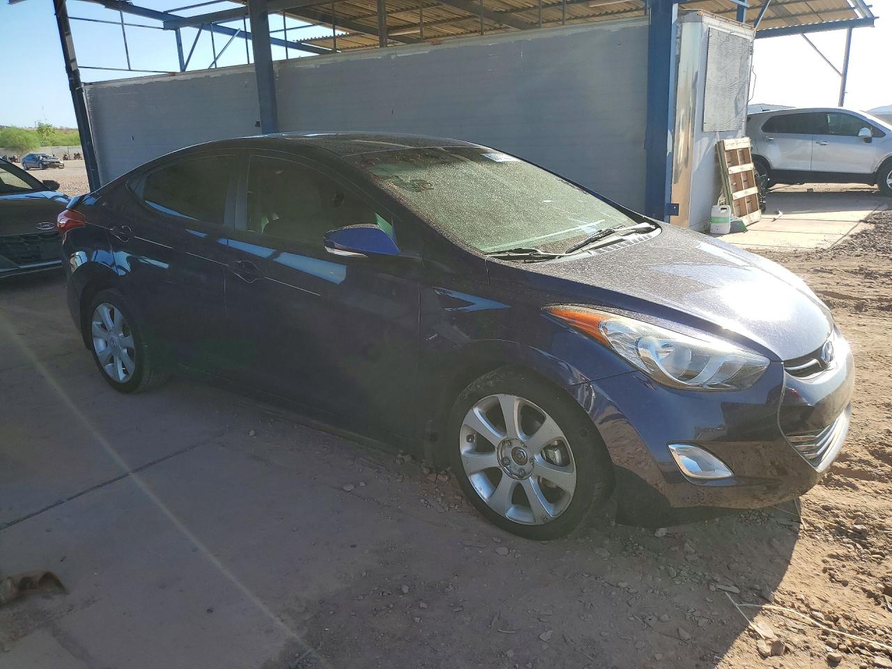 2013 Hyundai Elantra Limited Blue vin: 5NPDH4AE4DH254170