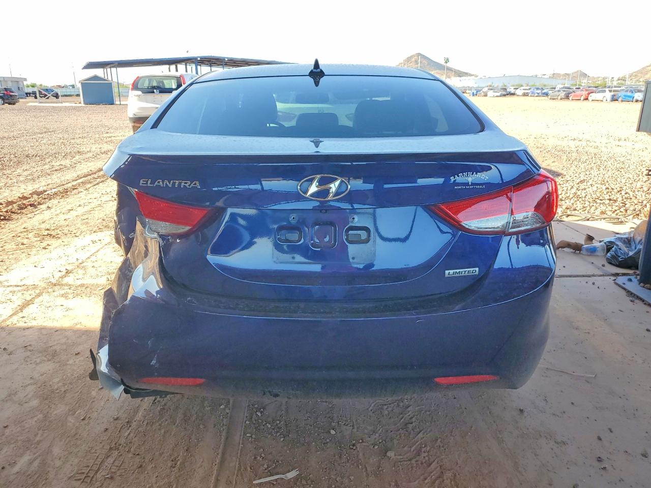 2013 Hyundai Elantra Limited Blue vin: 5NPDH4AE4DH254170