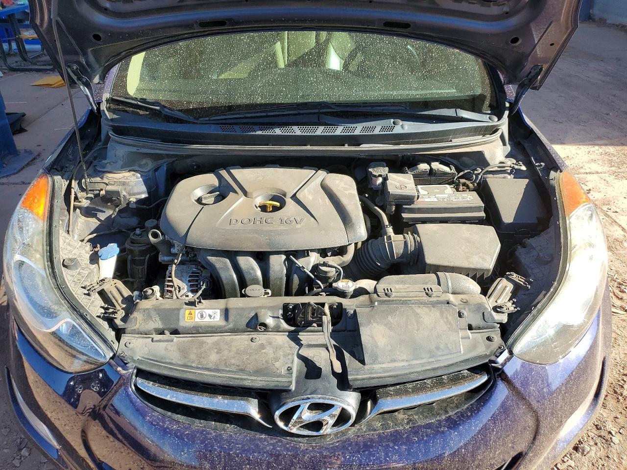 2013 Hyundai Elantra Limited Blue vin: 5NPDH4AE4DH254170