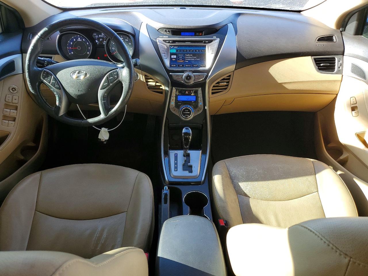 2013 Hyundai Elantra Limited Blue vin: 5NPDH4AE4DH254170