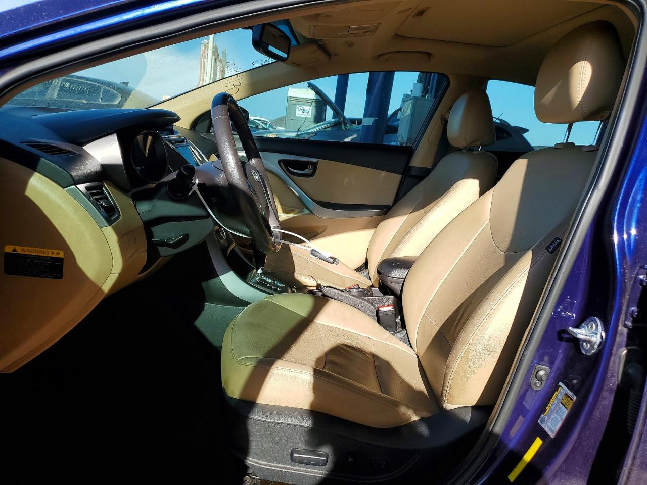 2013 Hyundai Elantra Limited Blue vin: 5NPDH4AE4DH254170