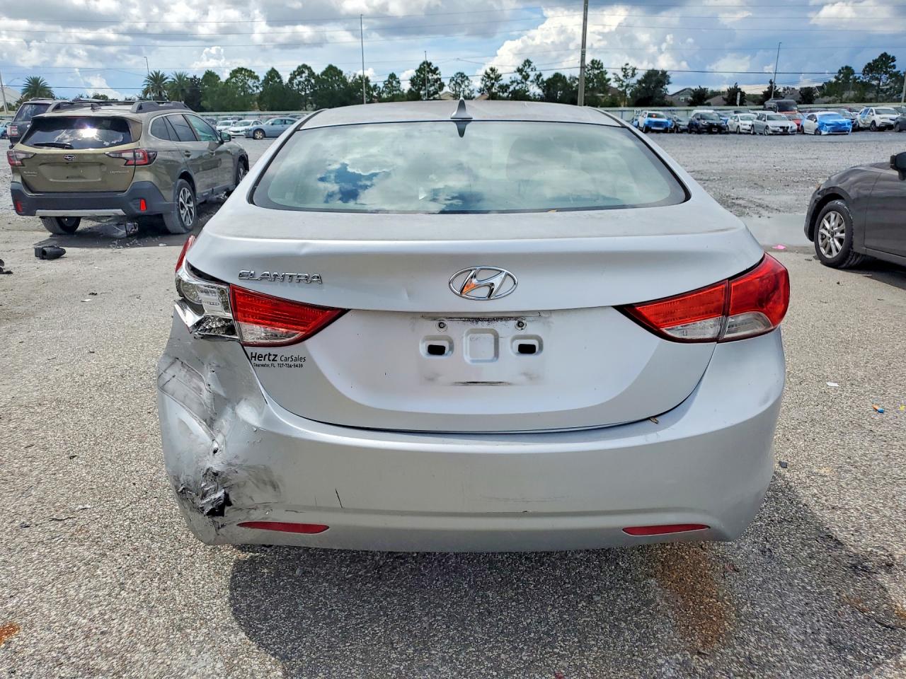 2013 Hyundai Elantra Gls Silver vin: 5NPDH4AE4DH260860