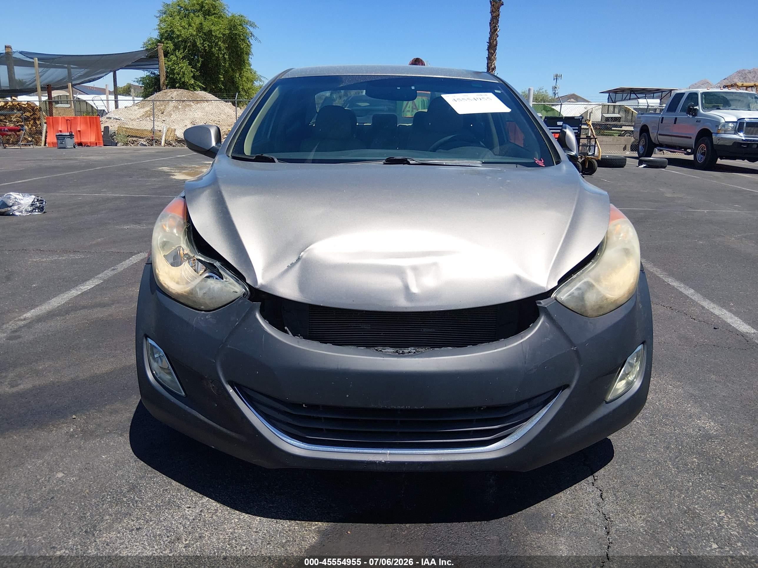2013 Hyundai Elantra Gls Gray vin: 5NPDH4AE4DH261412