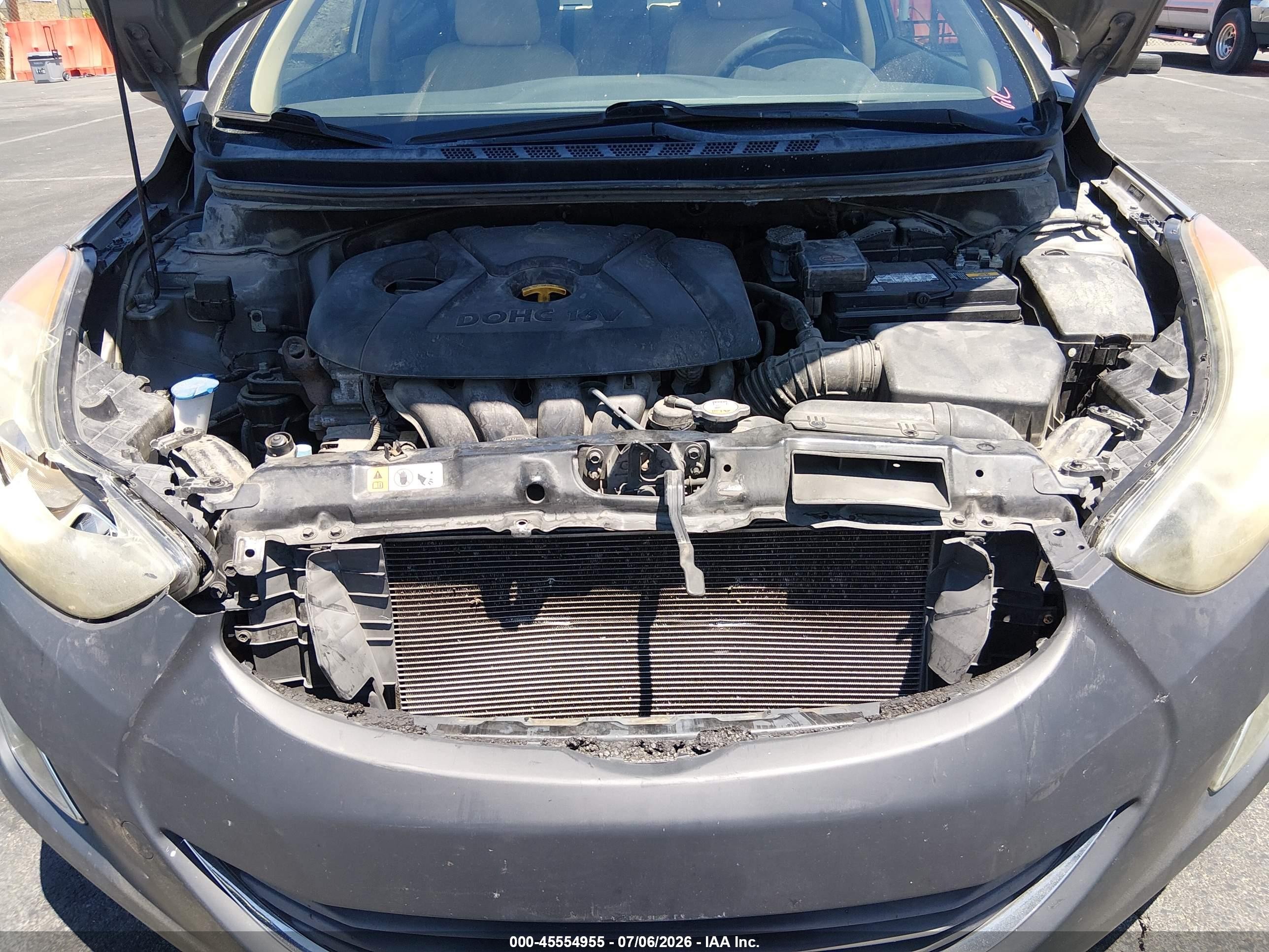 2013 Hyundai Elantra Gls Gray vin: 5NPDH4AE4DH261412