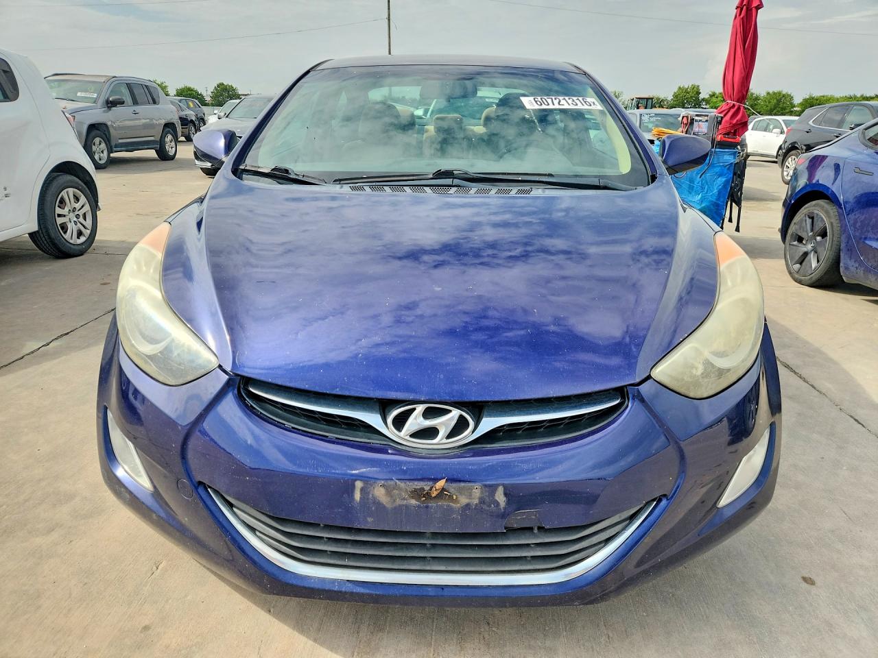 2013 Hyundai Elantra Gls Blue vin: 5NPDH4AE4DH263676