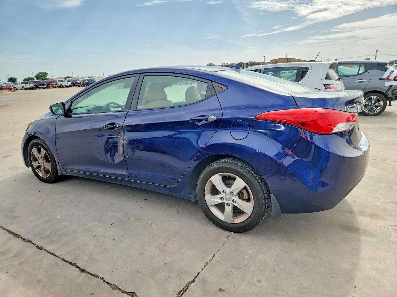 2013 Hyundai Elantra Gls Blue vin: 5NPDH4AE4DH263676