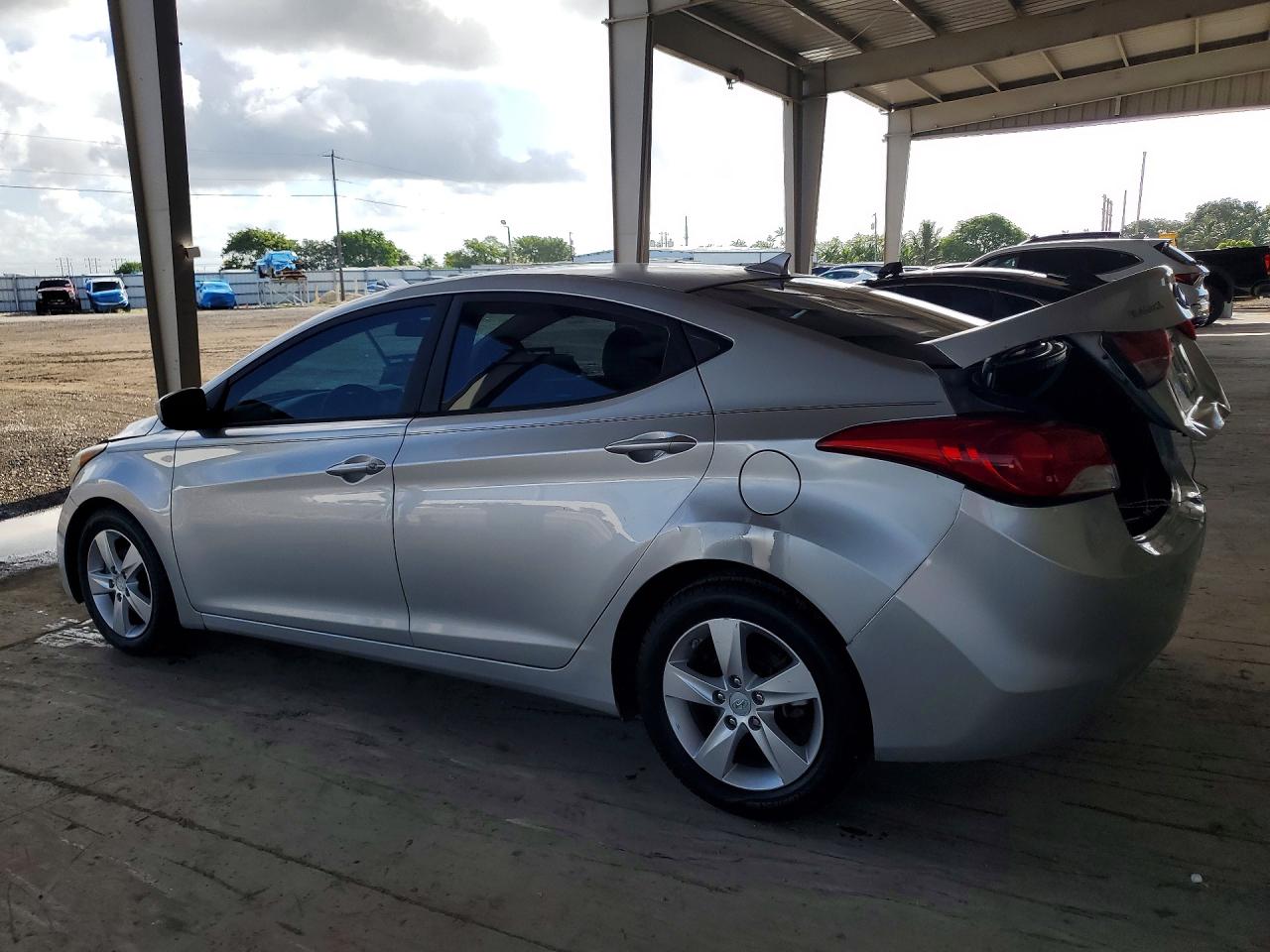 2013 Hyundai Elantra Gls Silver vin: 5NPDH4AE4DH266433