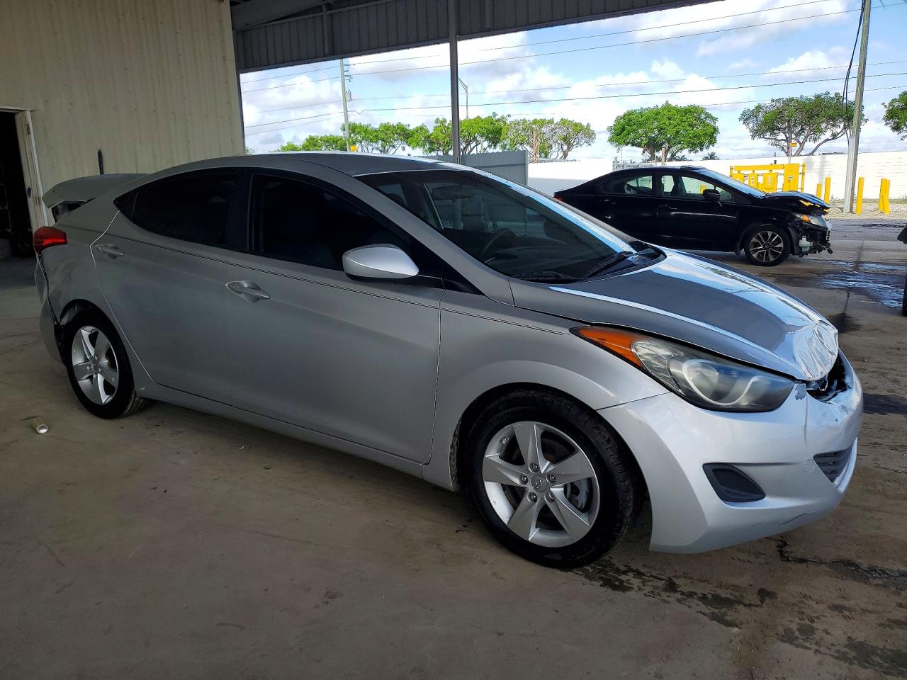 2013 Hyundai Elantra Gls Silver vin: 5NPDH4AE4DH266433