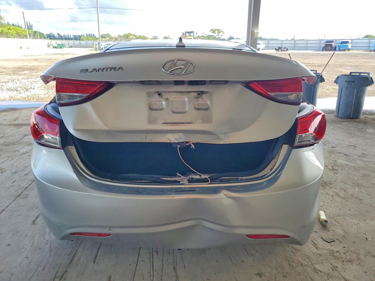 2013 Hyundai Elantra Gls Silver vin: 5NPDH4AE4DH266433