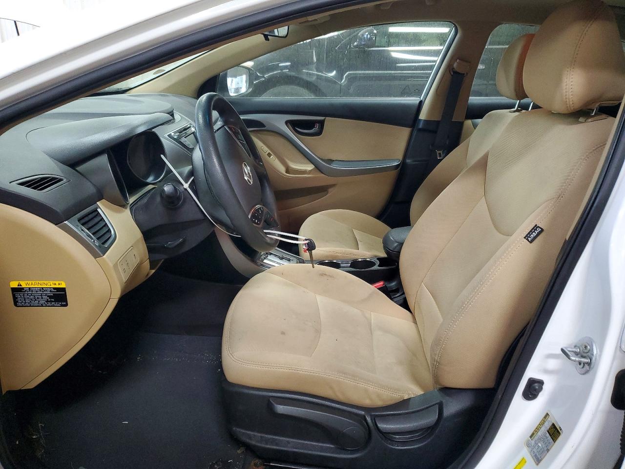 2013 Hyundai Elantra Gls White vin: 5NPDH4AE4DH281241