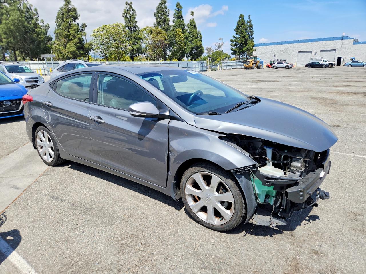2013 Hyundai Elantra Limited Charcoal vin: 5NPDH4AE4DH284995