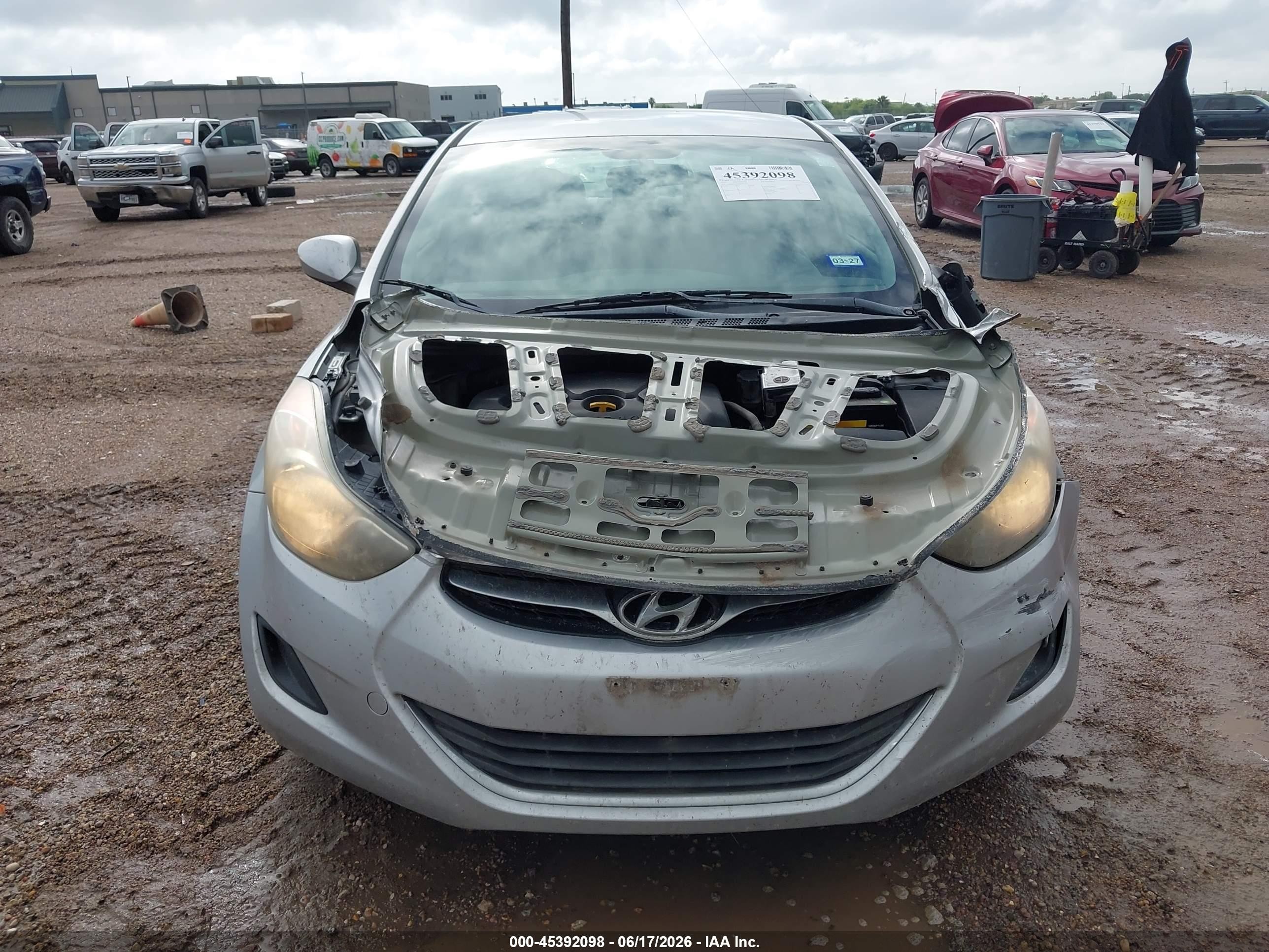2013 Hyundai Elantra Gls Серебряный vin: 5NPDH4AE4DH287251