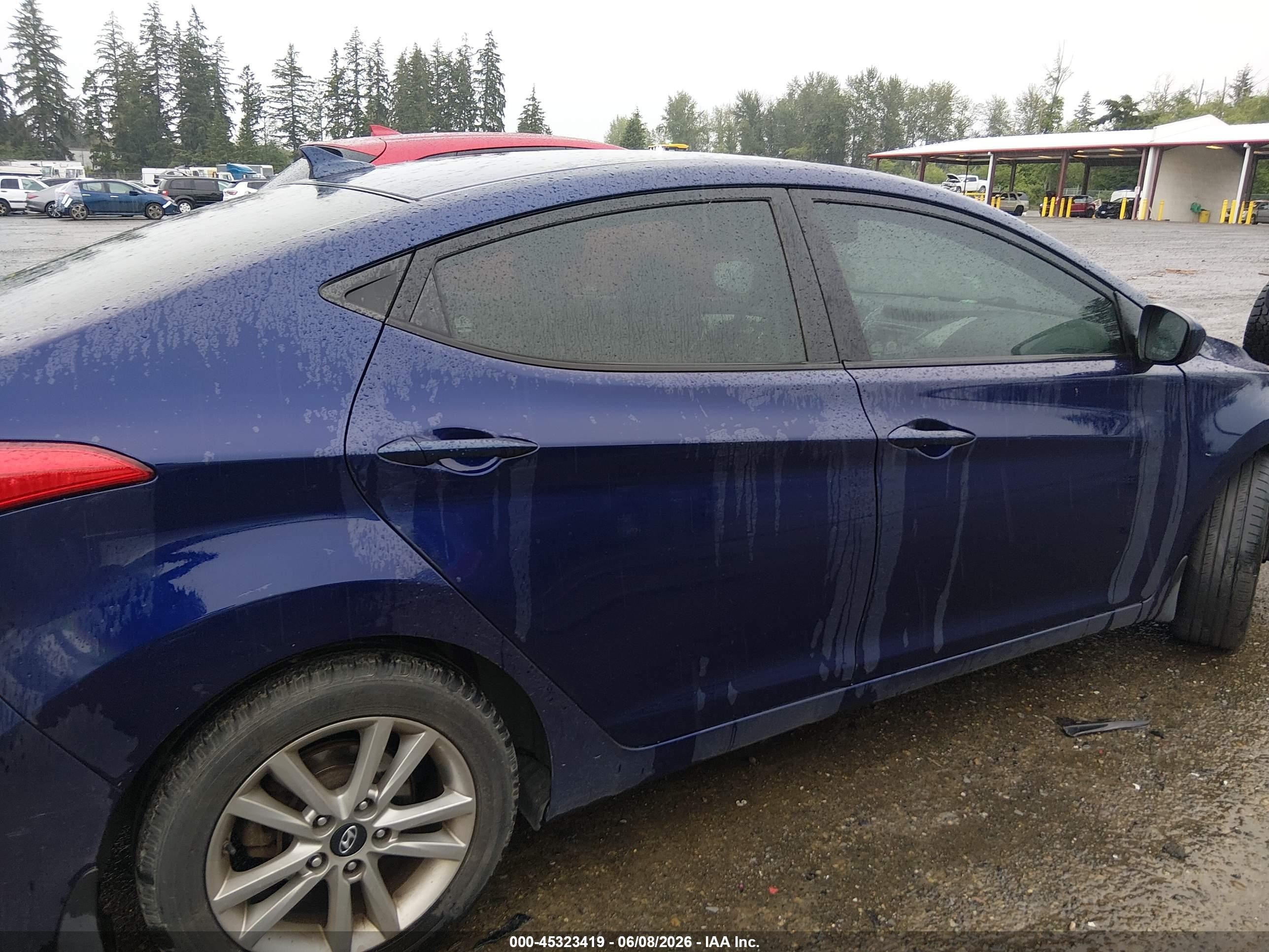 2013 Hyundai Elantra Gls Blue vin: 5NPDH4AE4DH290635
