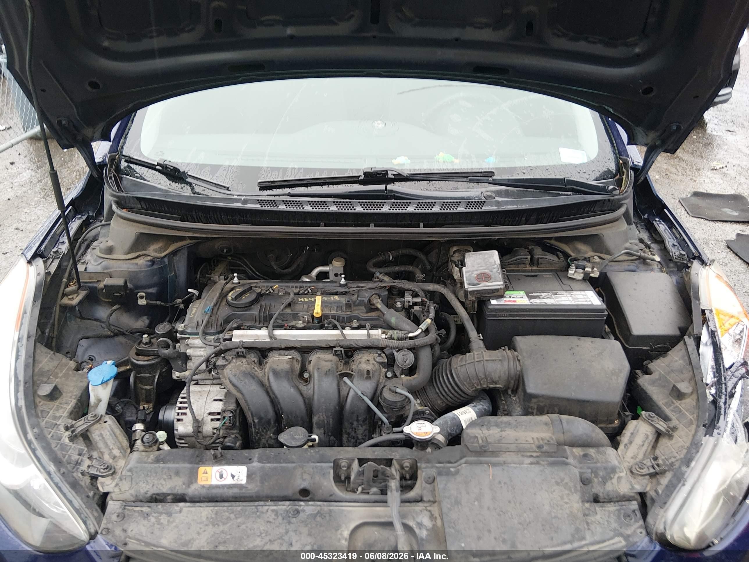 2013 Hyundai Elantra Gls Blue vin: 5NPDH4AE4DH290635