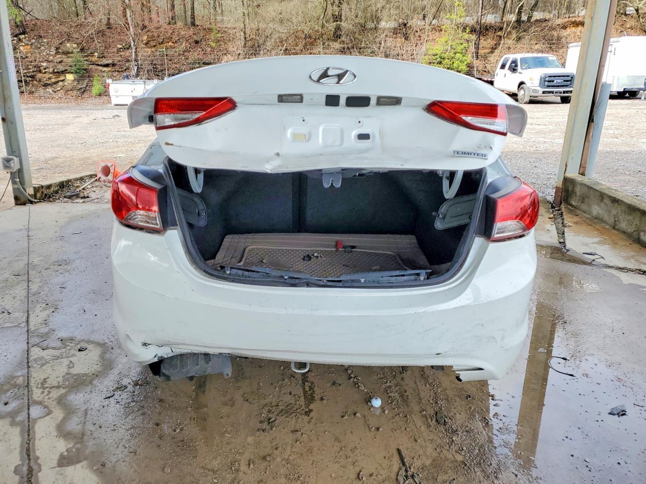 2013 Hyundai Elantra Limited White vin: 5NPDH4AE4DH291977