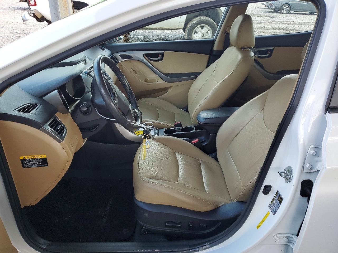 2013 Hyundai Elantra Limited White vin: 5NPDH4AE4DH291977