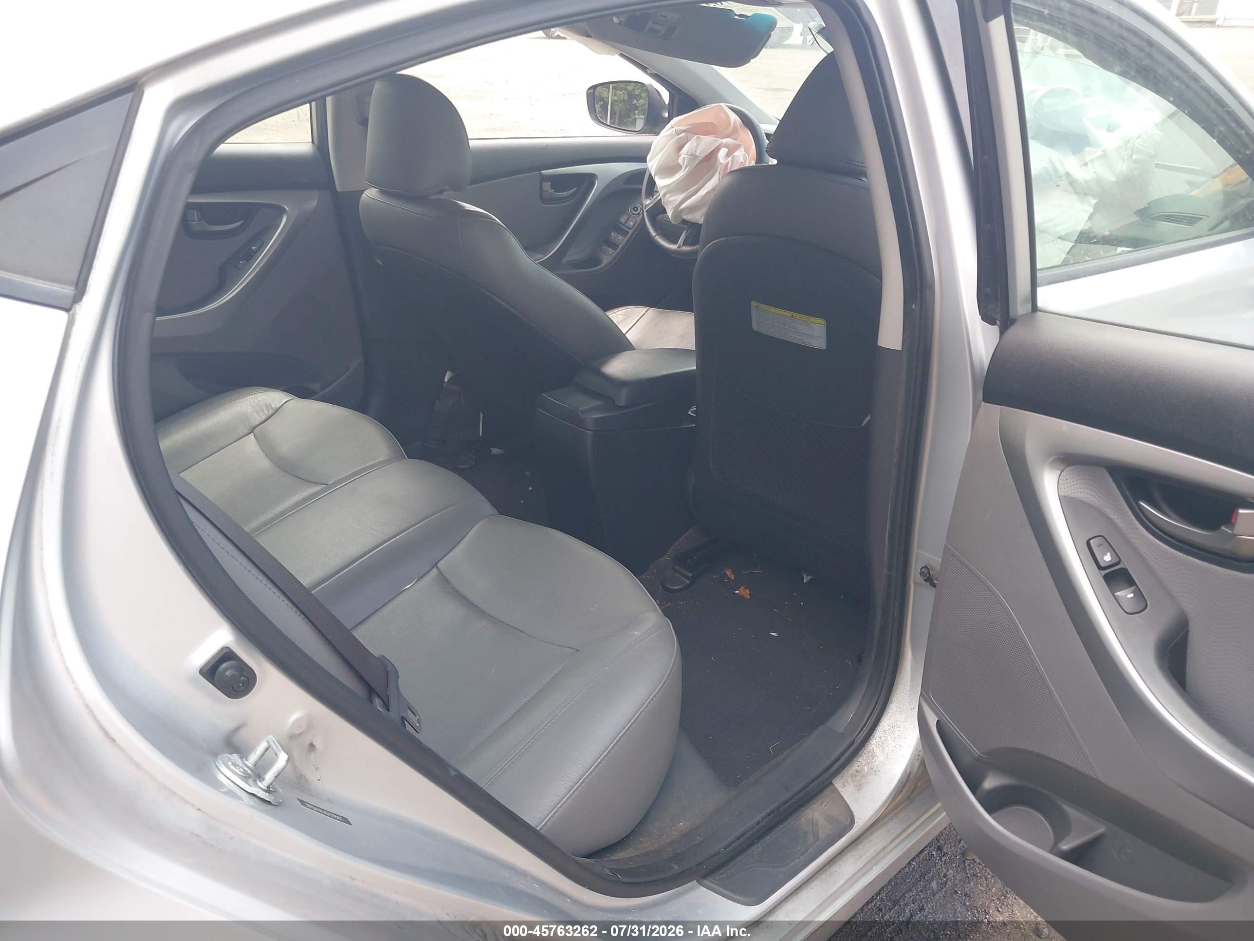 2013 Hyundai Elantra Limited Silver vin: 5NPDH4AE4DH295611