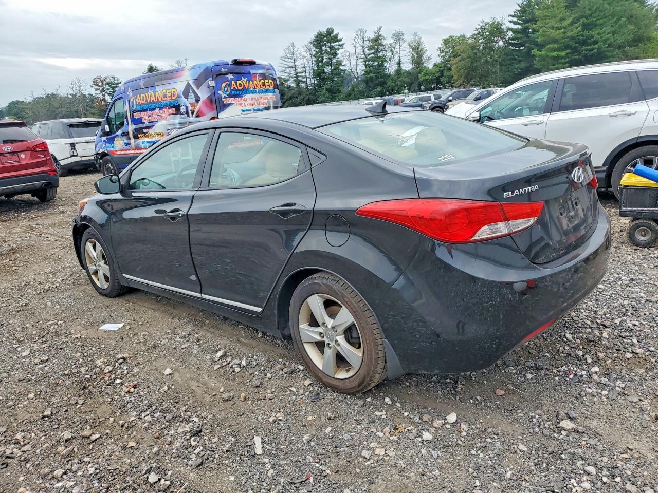 2013 Hyundai Elantra Gls Black vin: 5NPDH4AE4DH302878