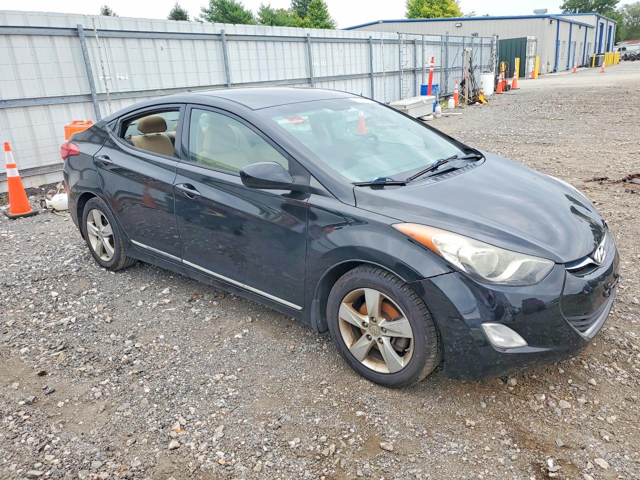 2013 Hyundai Elantra Gls Black vin: 5NPDH4AE4DH302878