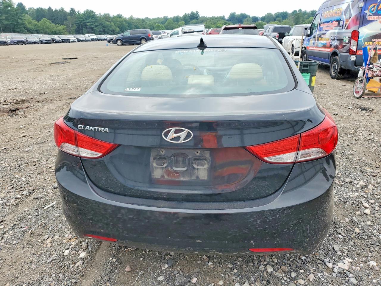 2013 Hyundai Elantra Gls Black vin: 5NPDH4AE4DH302878