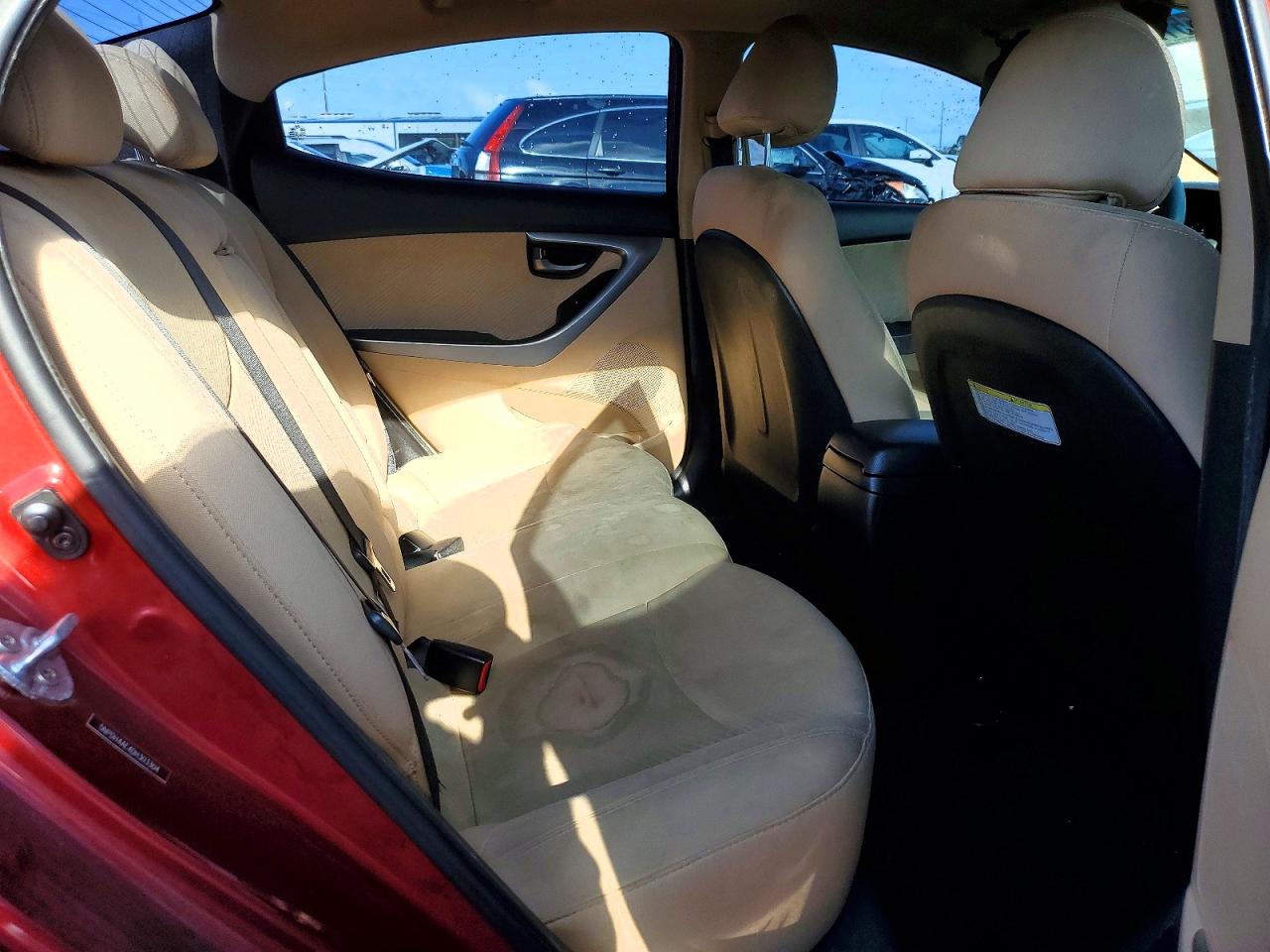 2013 Hyundai Elantra Gls Red vin: 5NPDH4AE4DH303304