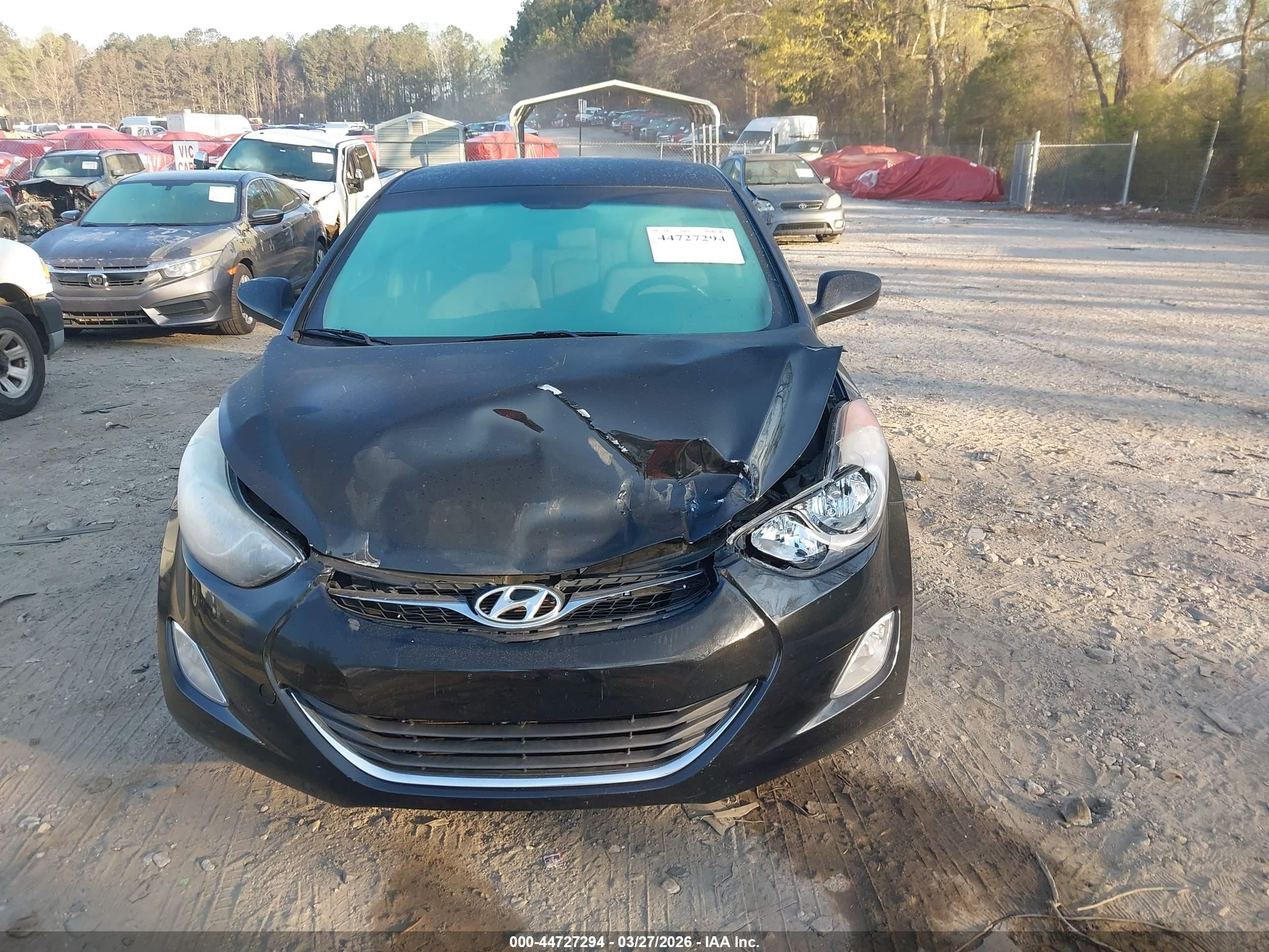 2013 Hyundai Elantra Gls Black vin: 5NPDH4AE4DH304081