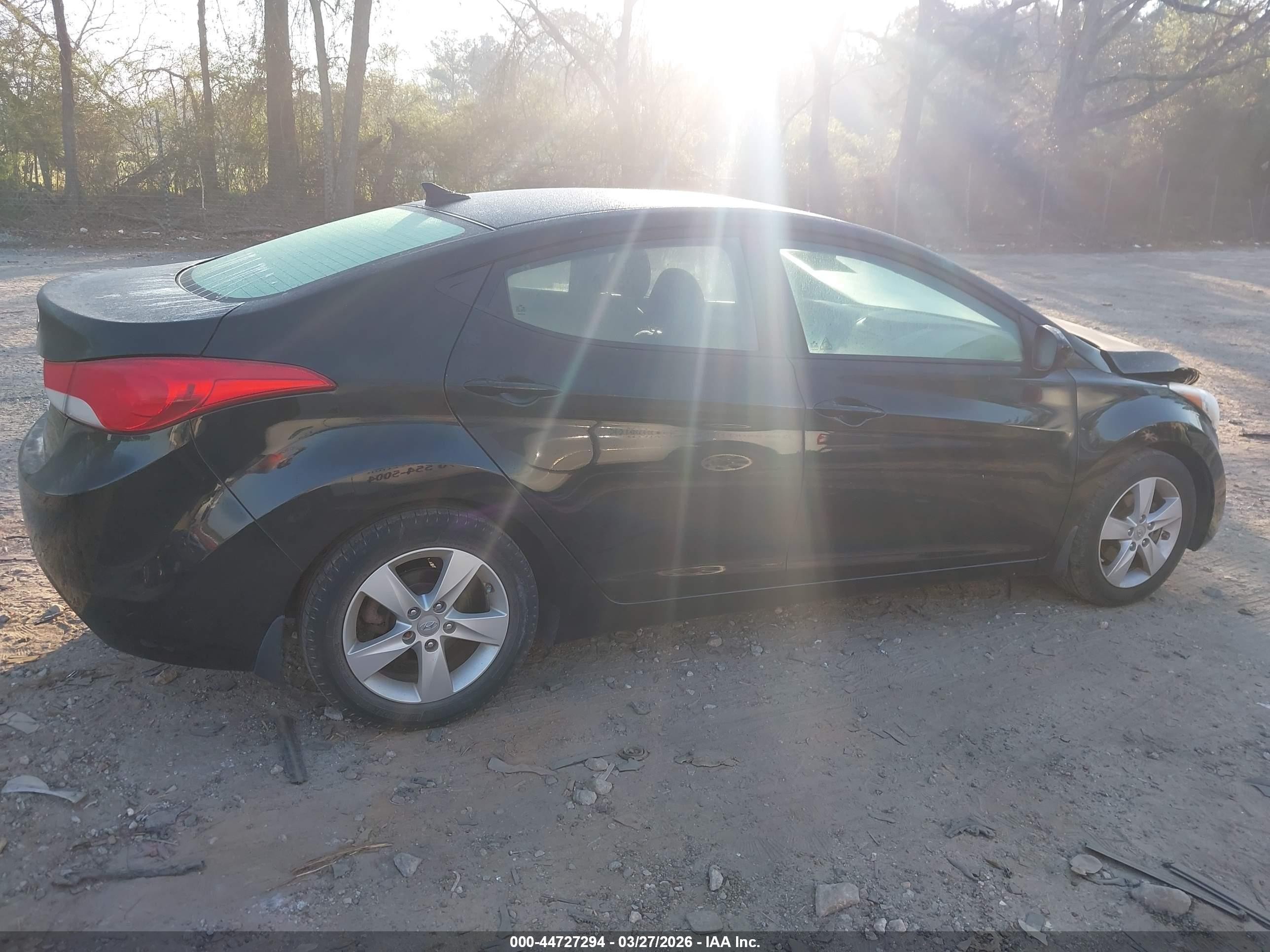 2013 Hyundai Elantra Gls Black vin: 5NPDH4AE4DH304081