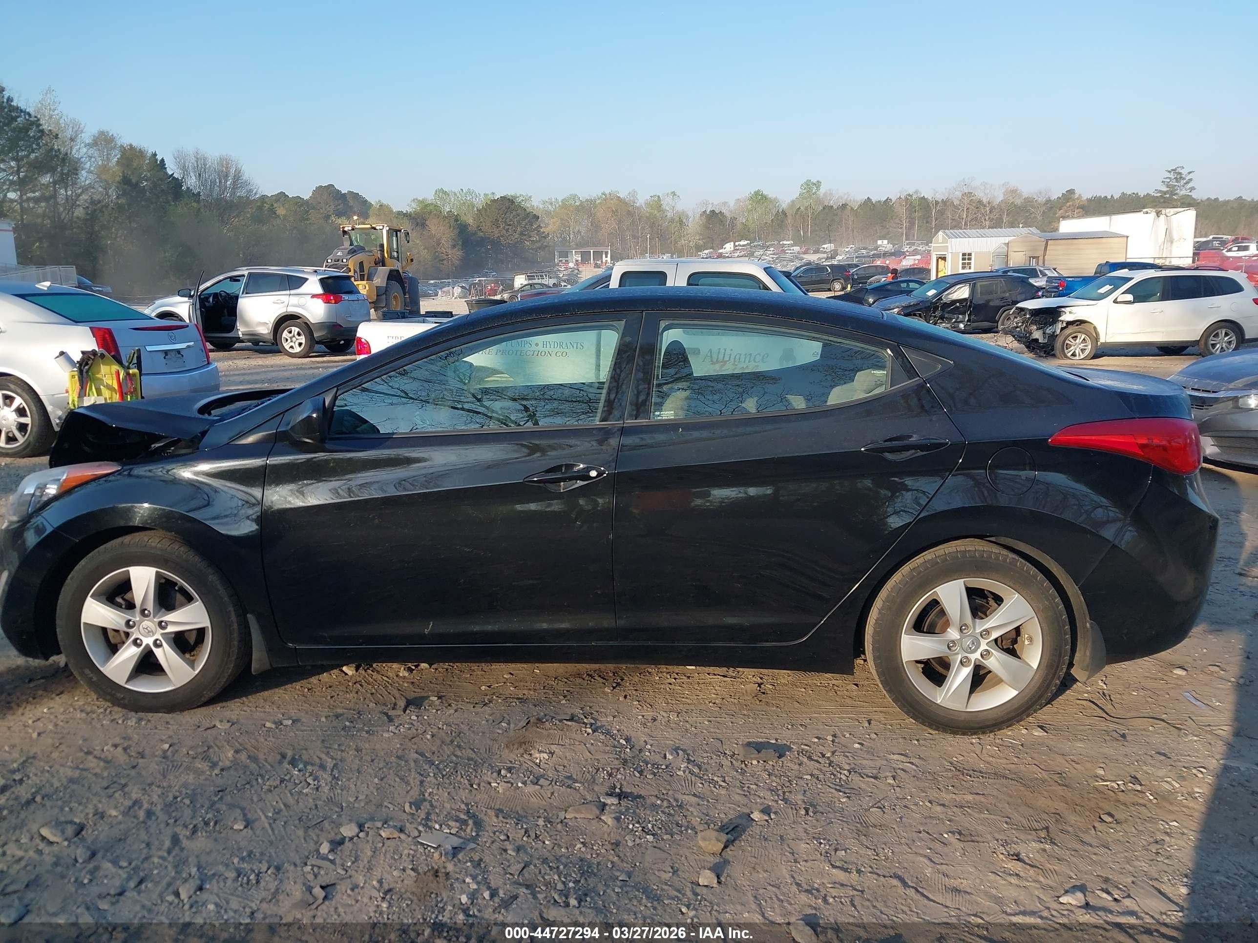 2013 Hyundai Elantra Gls Black vin: 5NPDH4AE4DH304081