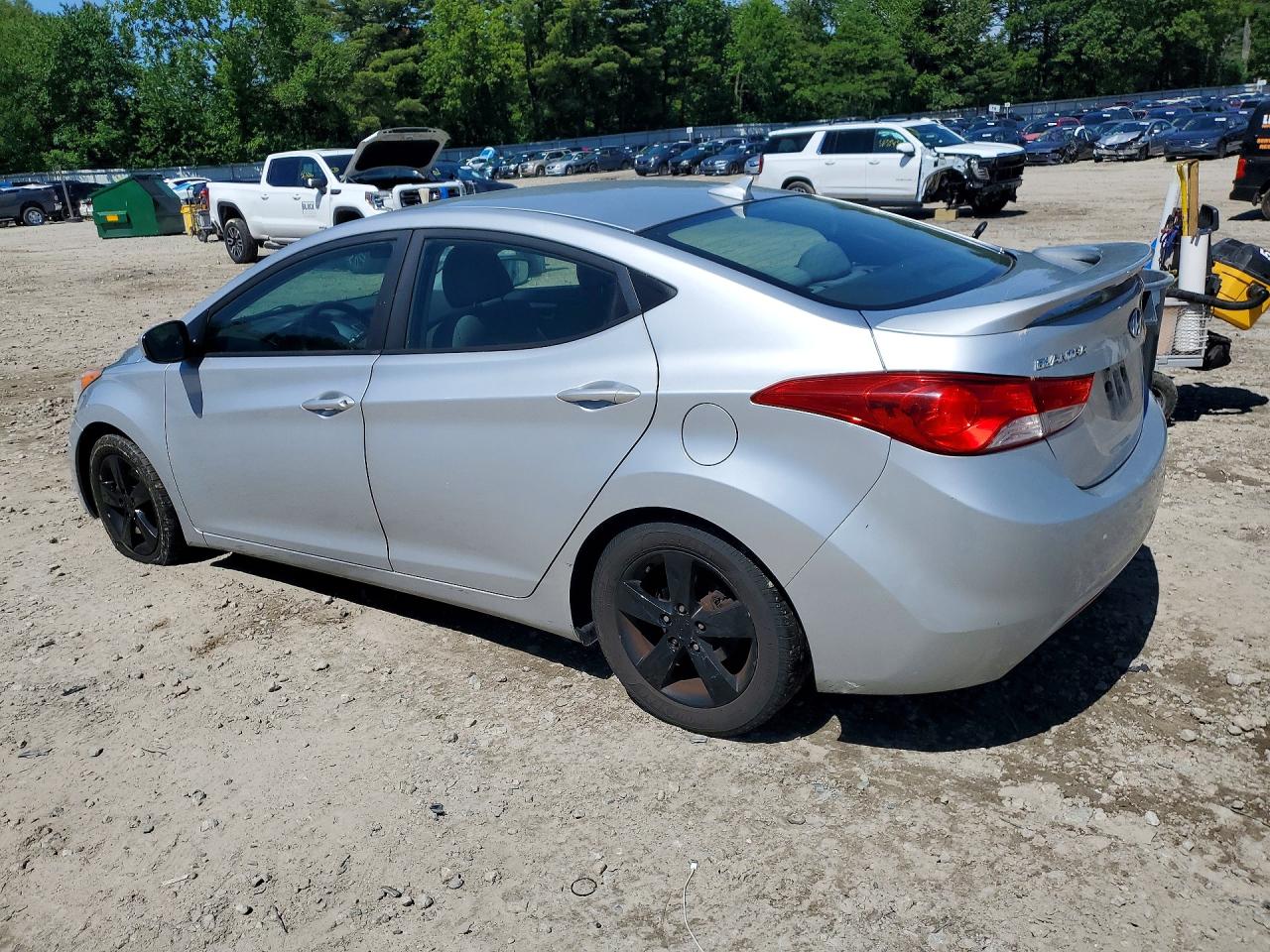 2013 Hyundai Elantra Gls Gray vin: 5NPDH4AE4DH308017