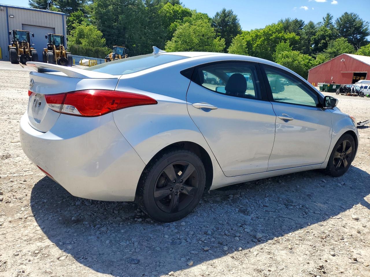 2013 Hyundai Elantra Gls Gray vin: 5NPDH4AE4DH308017
