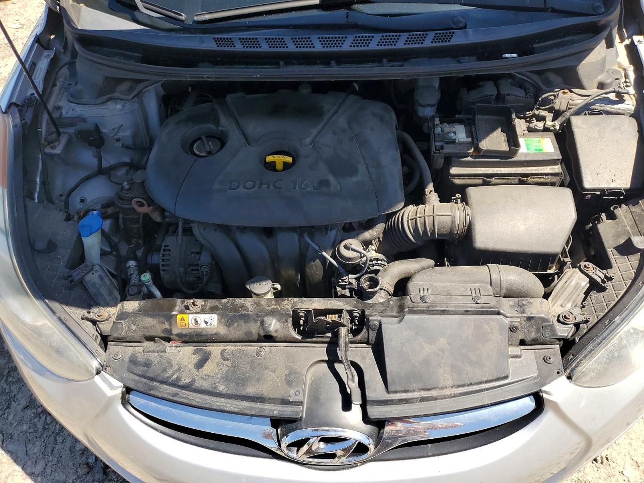 2013 Hyundai Elantra Gls Gray vin: 5NPDH4AE4DH308017