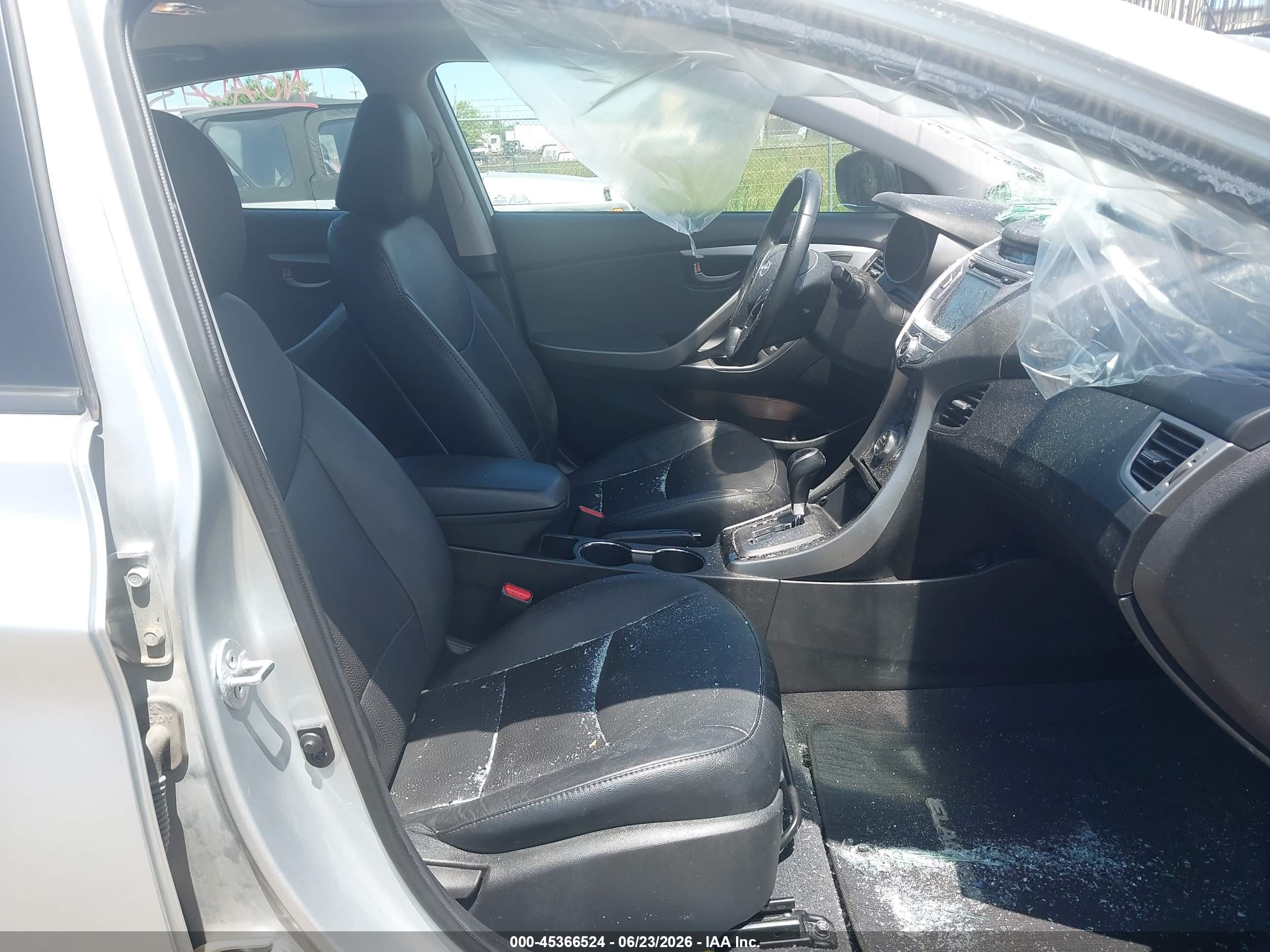2013 Hyundai Elantra Limited Silver vin: 5NPDH4AE4DH309328