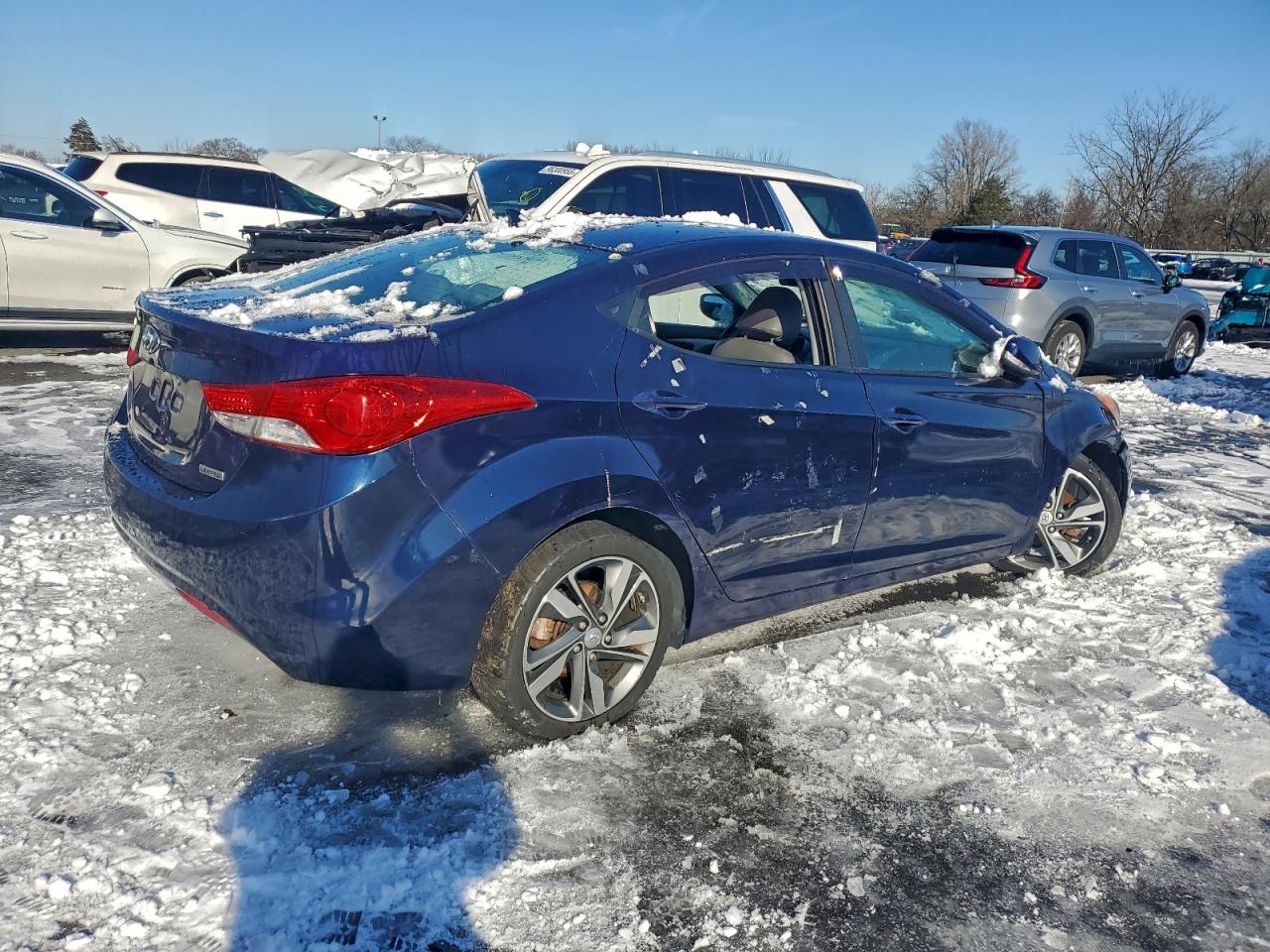 2013 Hyundai Elantra Gls Blue vin: 5NPDH4AE4DH318921