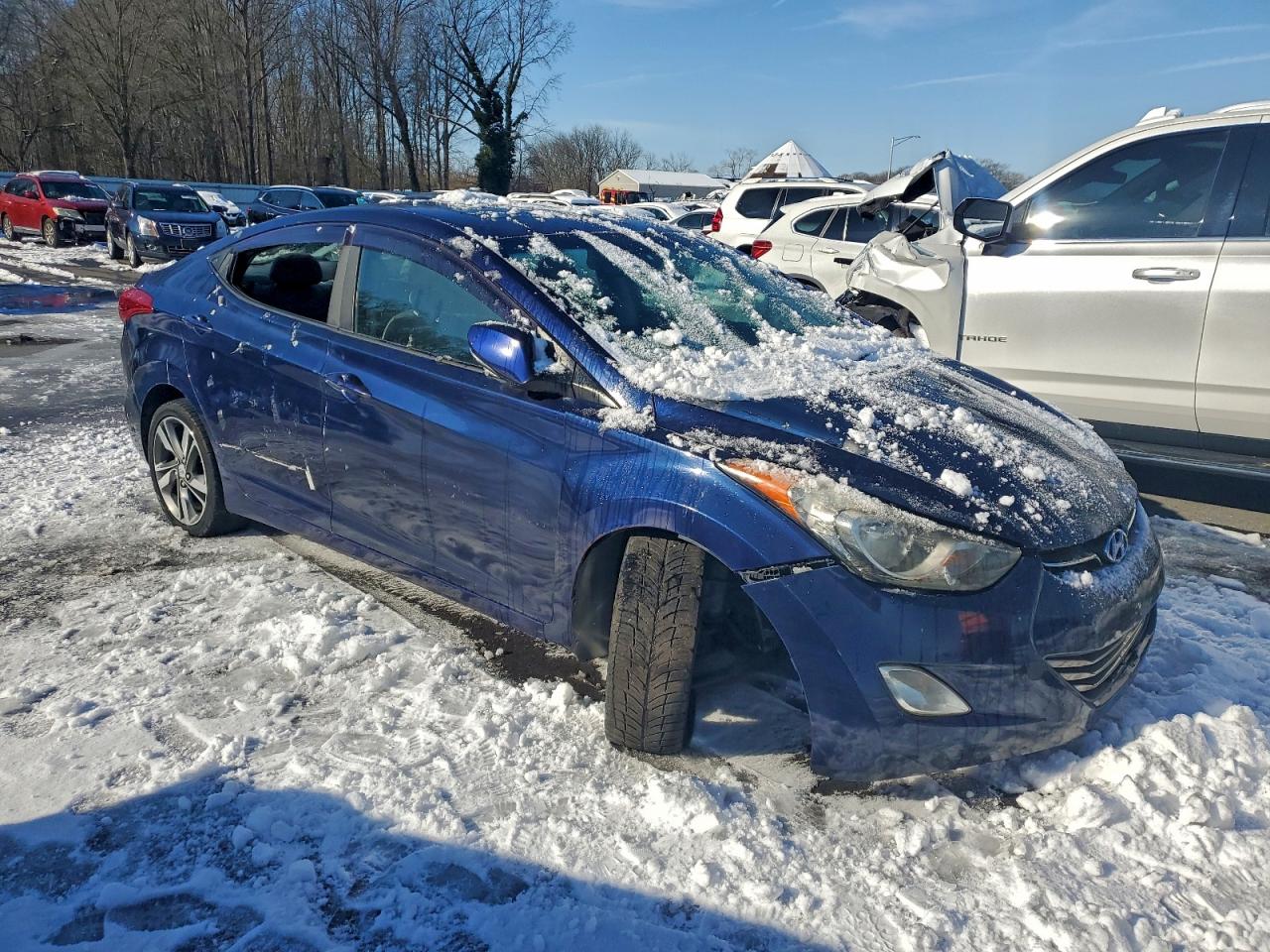 2013 Hyundai Elantra Gls Blue vin: 5NPDH4AE4DH318921