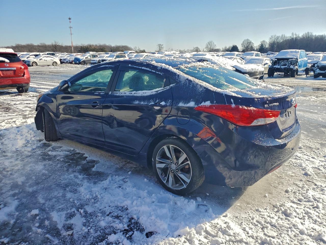 2013 Hyundai Elantra Gls Blue vin: 5NPDH4AE4DH318921