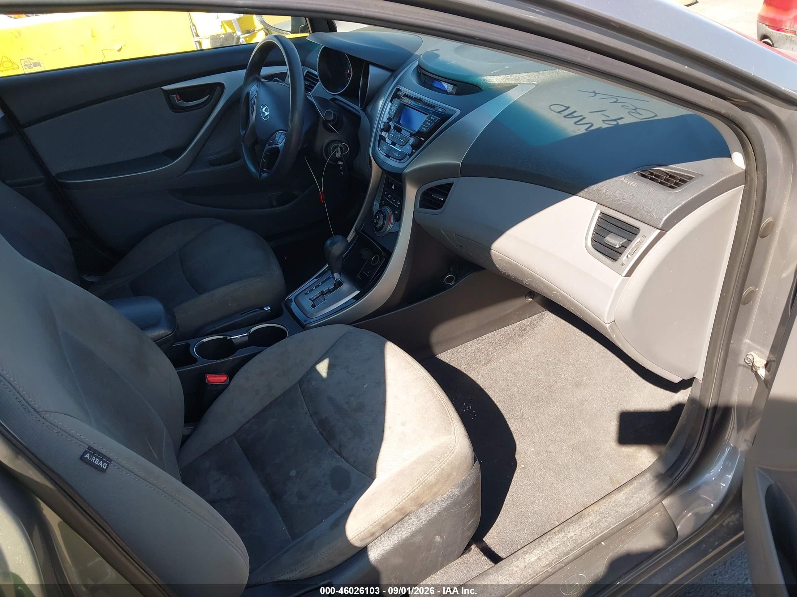 2013 Hyundai Elantra Gls Gray vin: 5NPDH4AE4DH327652