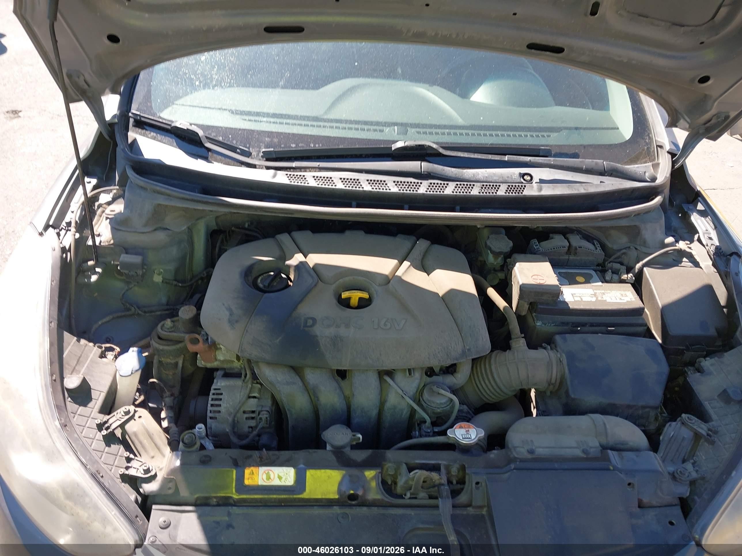 2013 Hyundai Elantra Gls Gray vin: 5NPDH4AE4DH327652