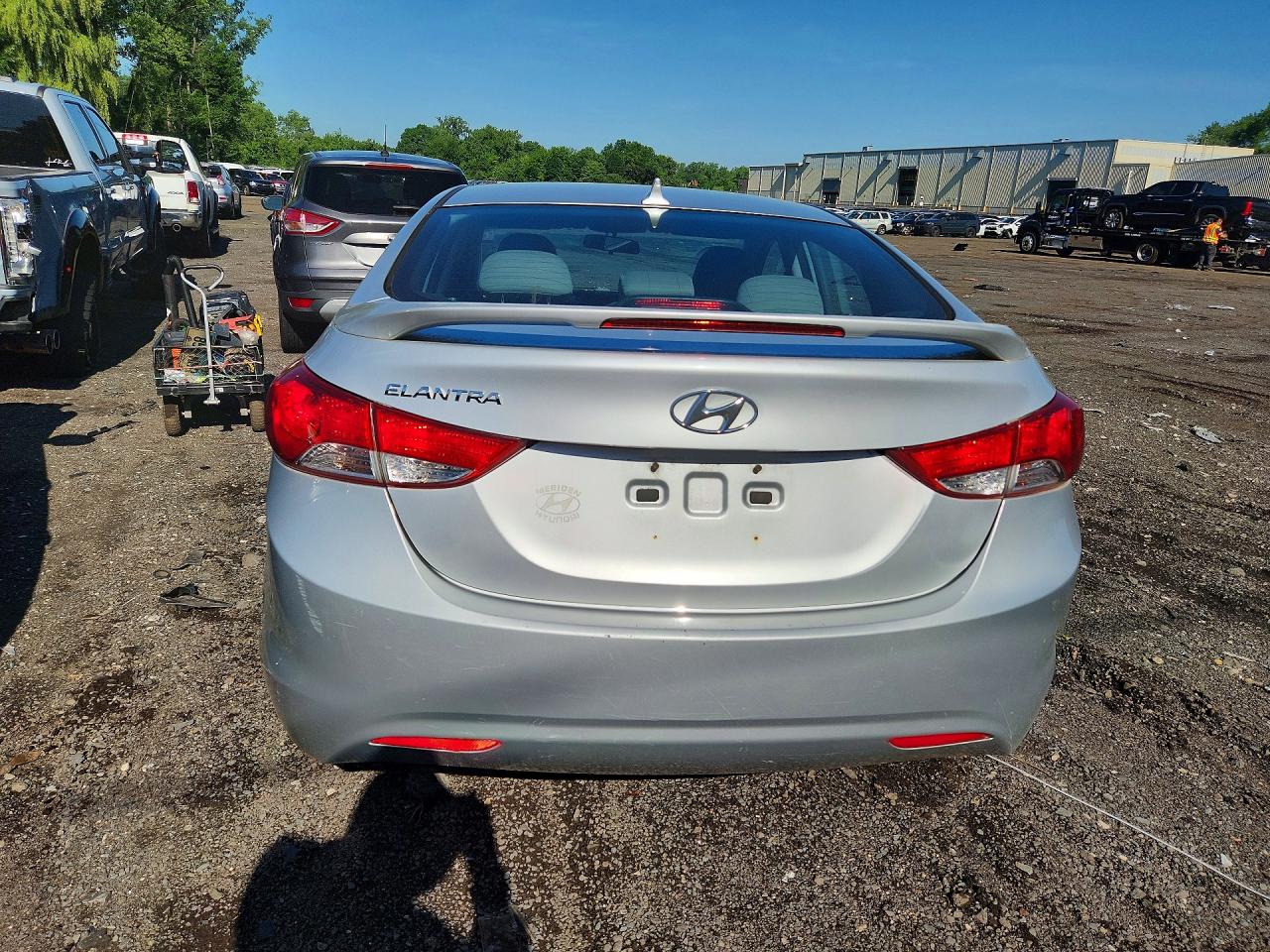 2013 Hyundai Elantra Gls Silver vin: 5NPDH4AE4DH341034