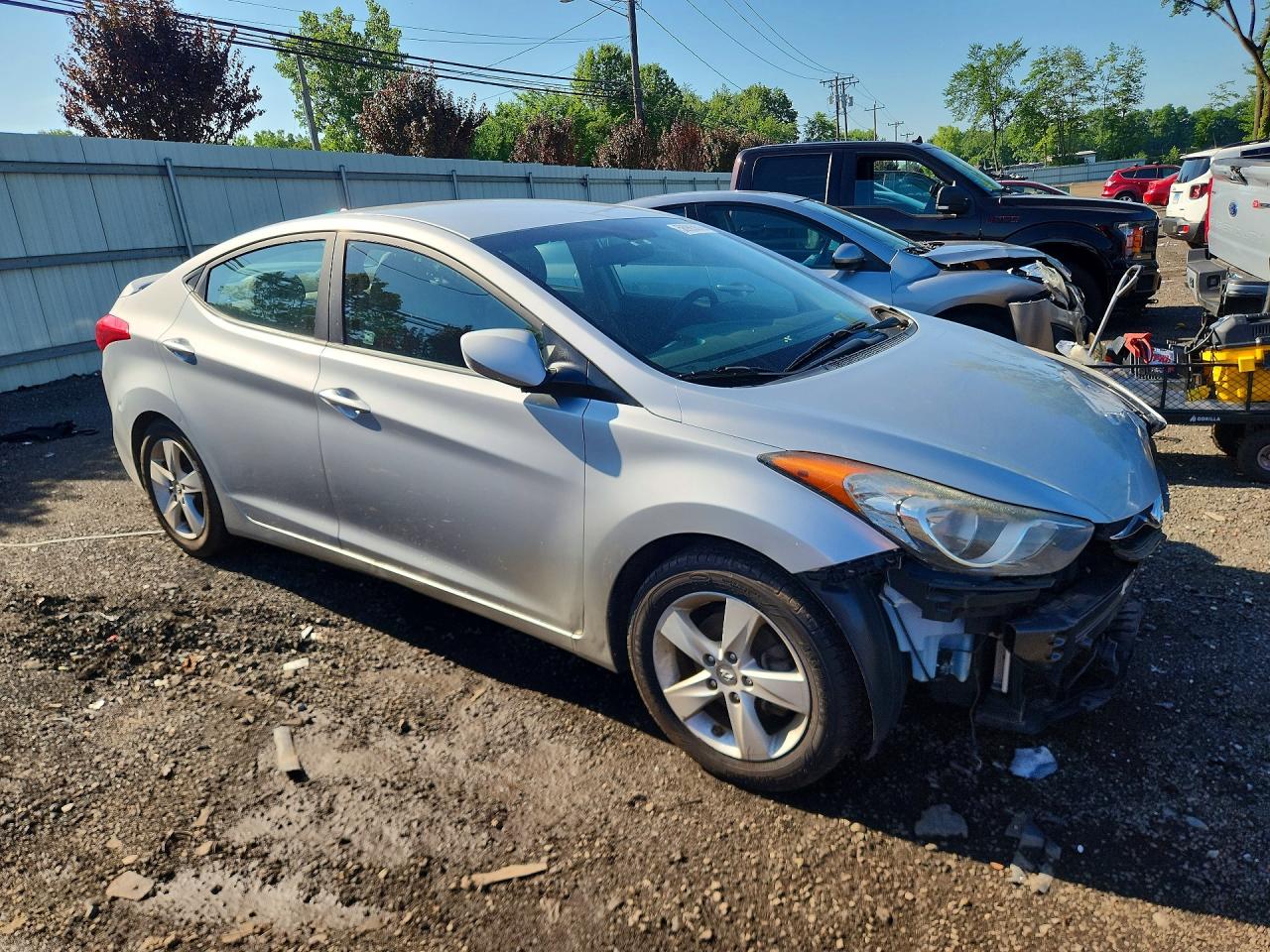 2013 Hyundai Elantra Gls Silver vin: 5NPDH4AE4DH341034