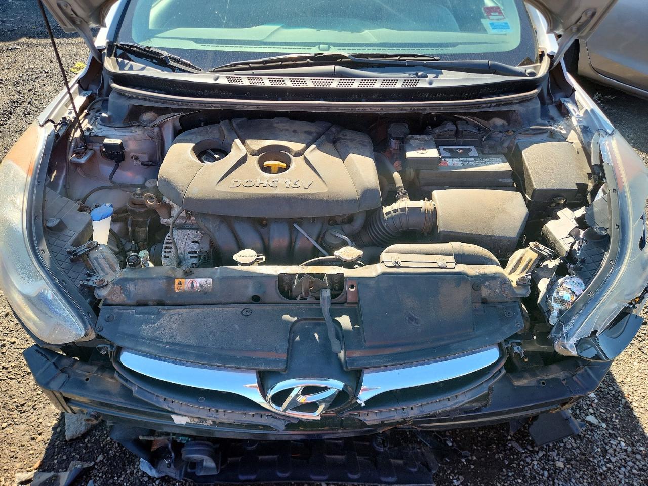 2013 Hyundai Elantra Gls Silver vin: 5NPDH4AE4DH341034