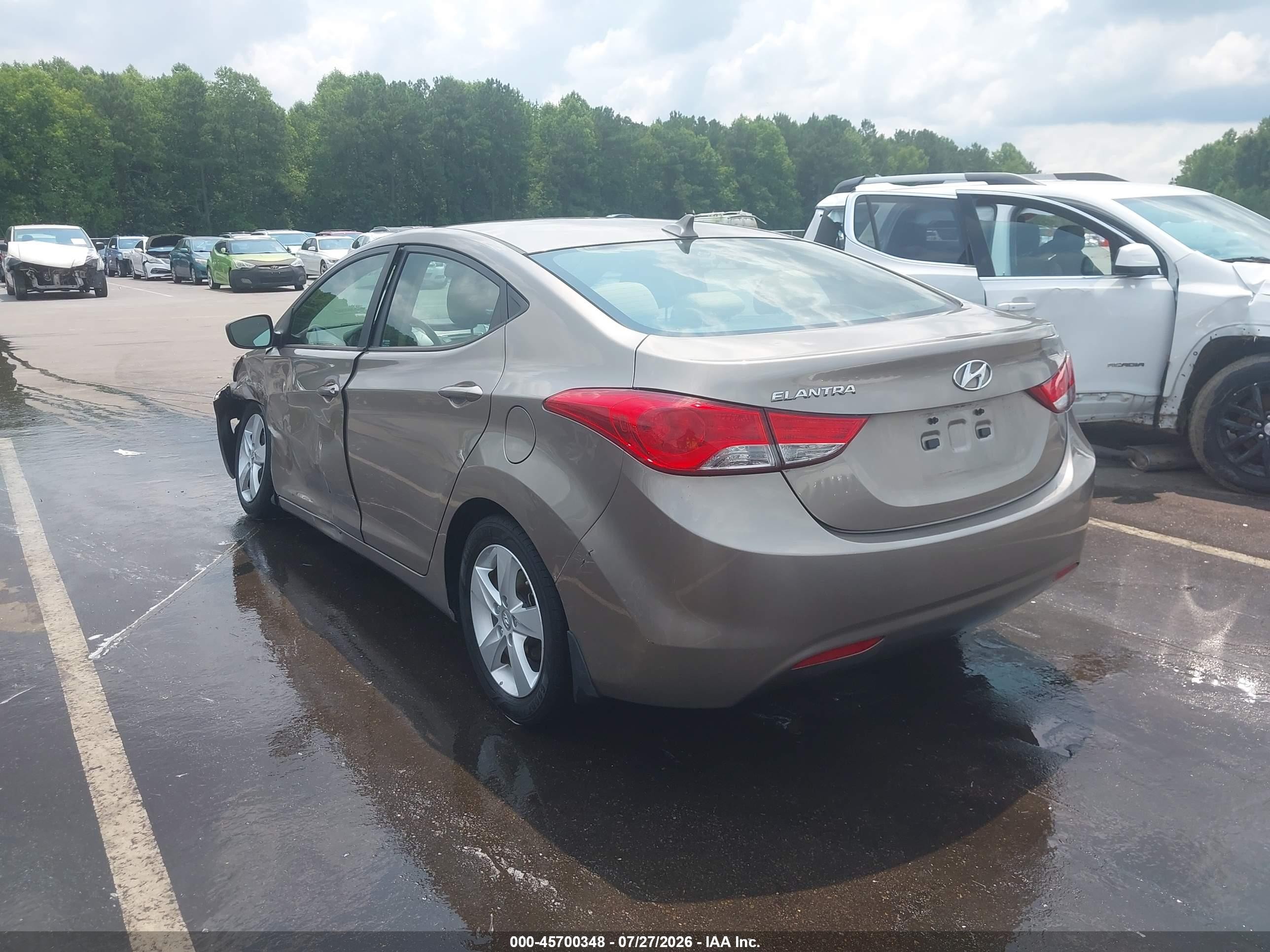 2013 Hyundai Elantra Gls Champagne vin: 5NPDH4AE4DH341762