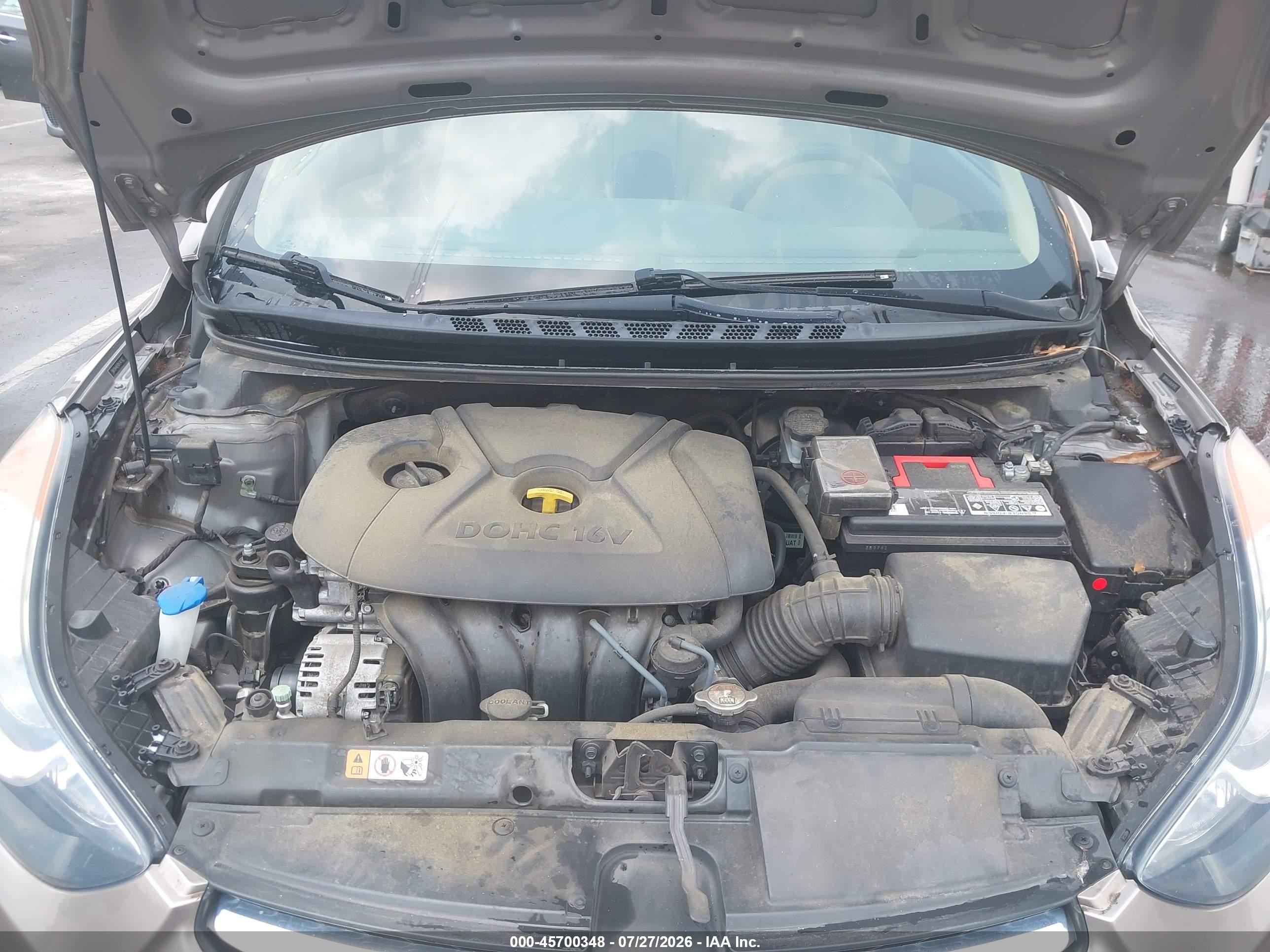 2013 Hyundai Elantra Gls Champagne vin: 5NPDH4AE4DH341762