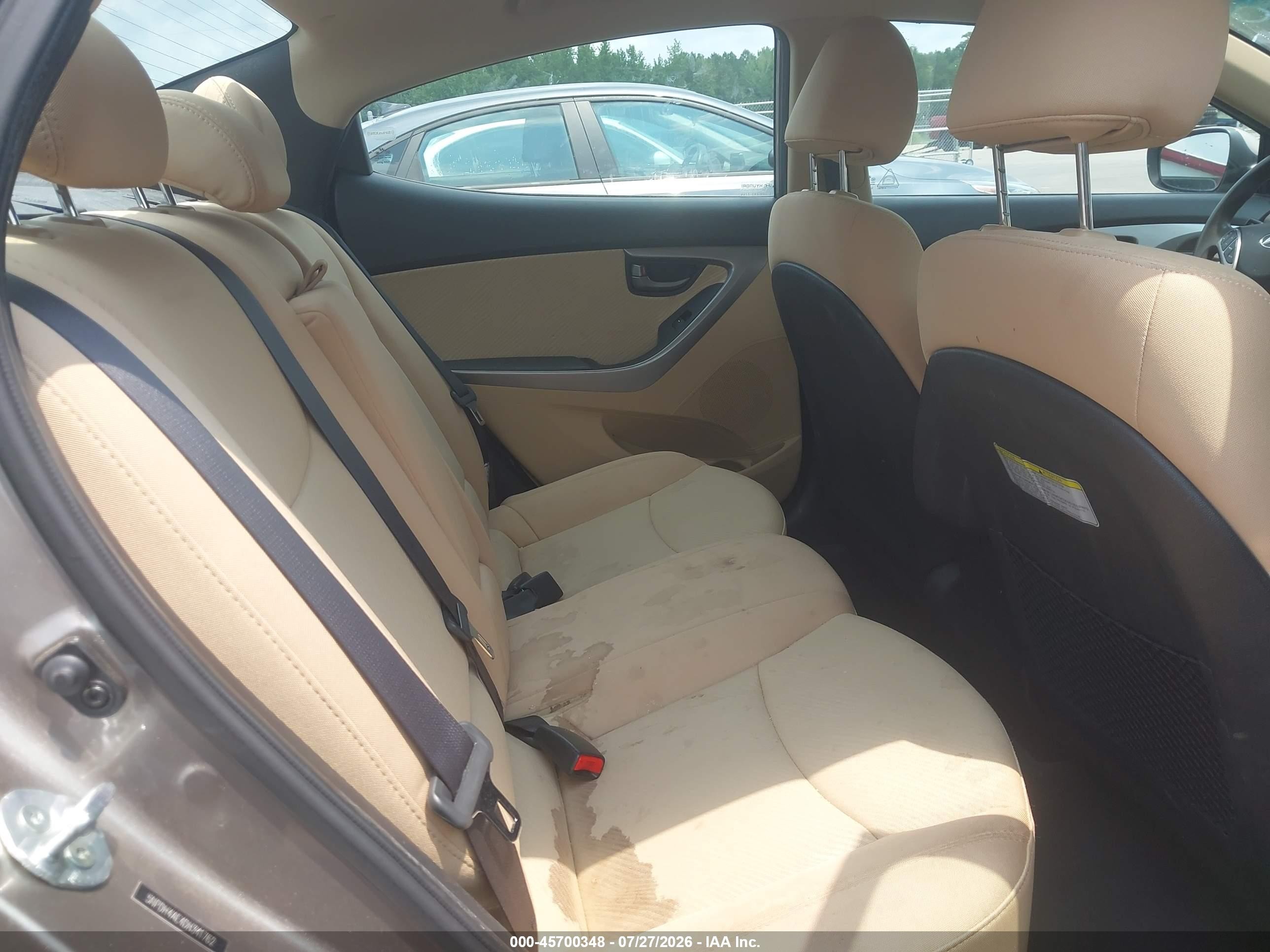 2013 Hyundai Elantra Gls Champagne vin: 5NPDH4AE4DH341762