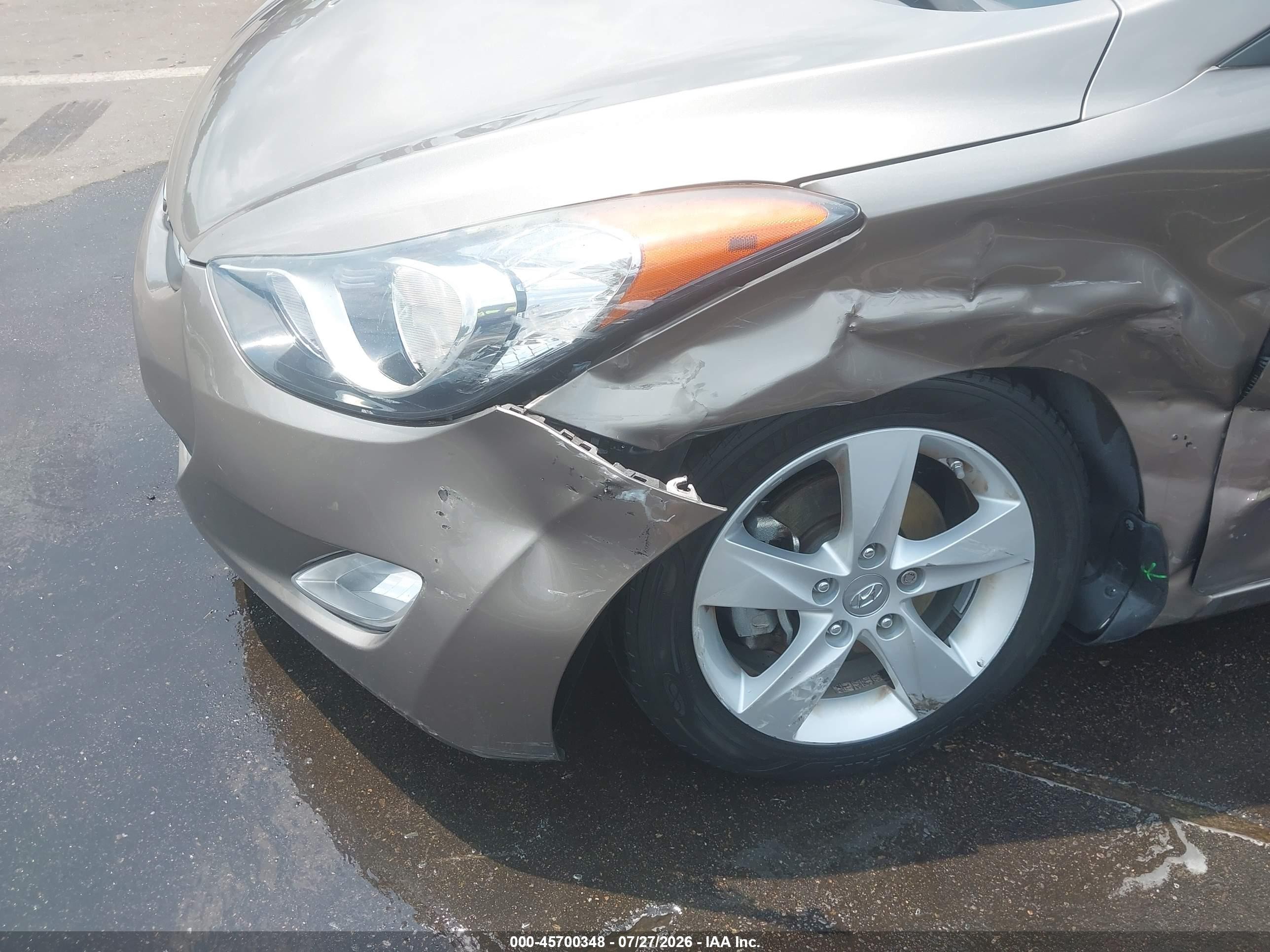 2013 Hyundai Elantra Gls Champagne vin: 5NPDH4AE4DH341762